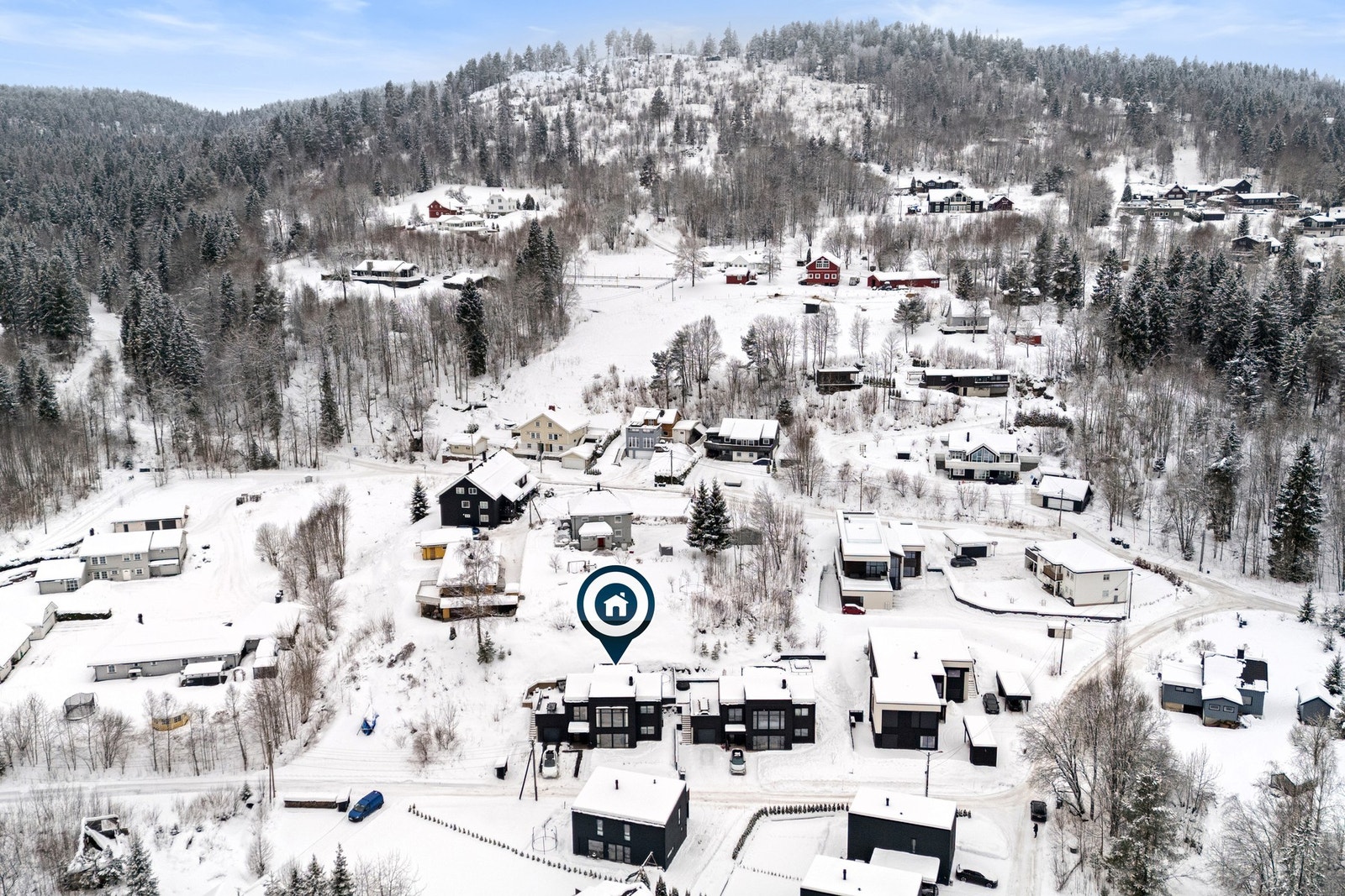 Her bor du sentralt, men likevel tilbaketrukket i et fredelig nabolag med lite trafikk. Galleribilde