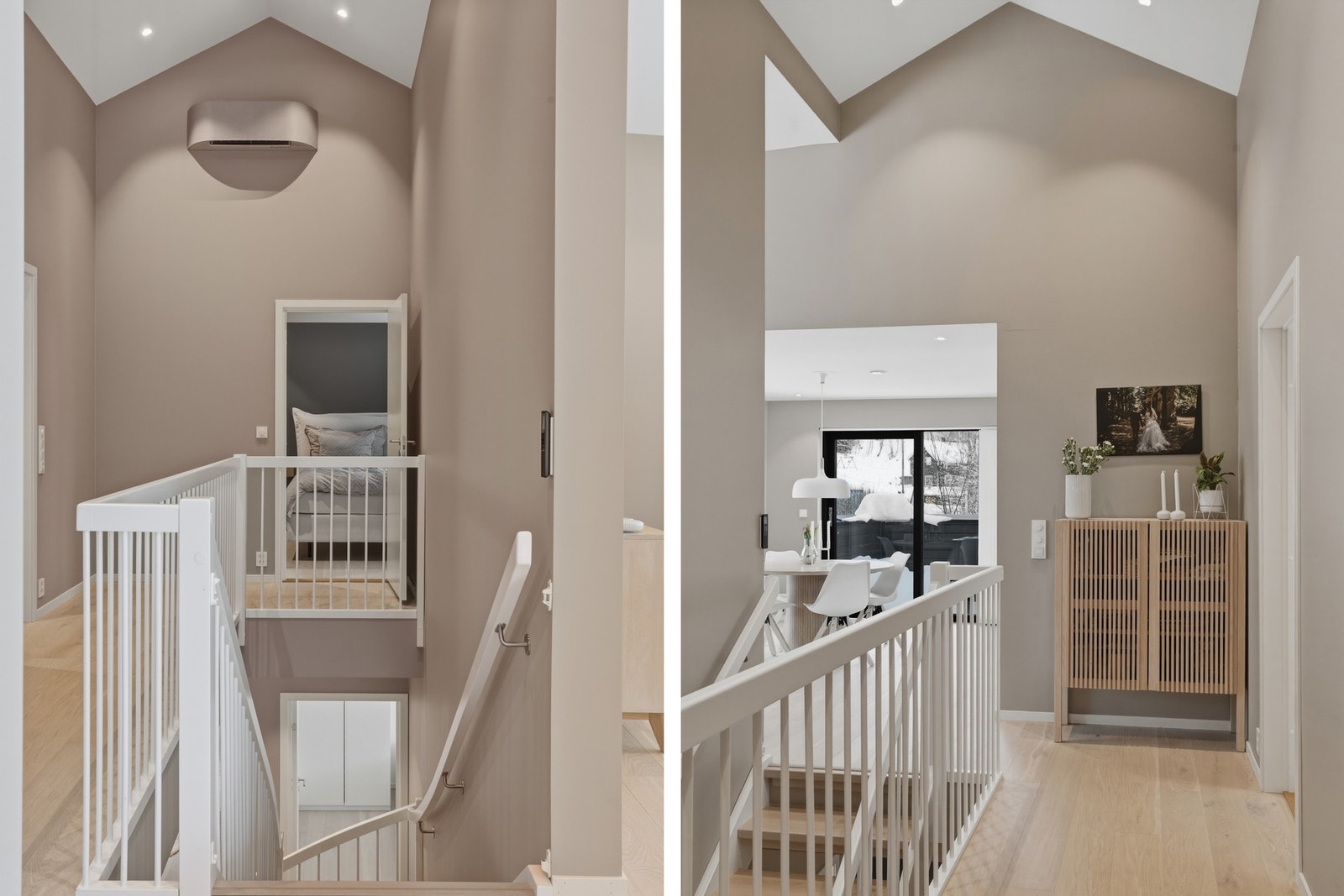 Det er montert varmepumpe i gangen Galleribilde