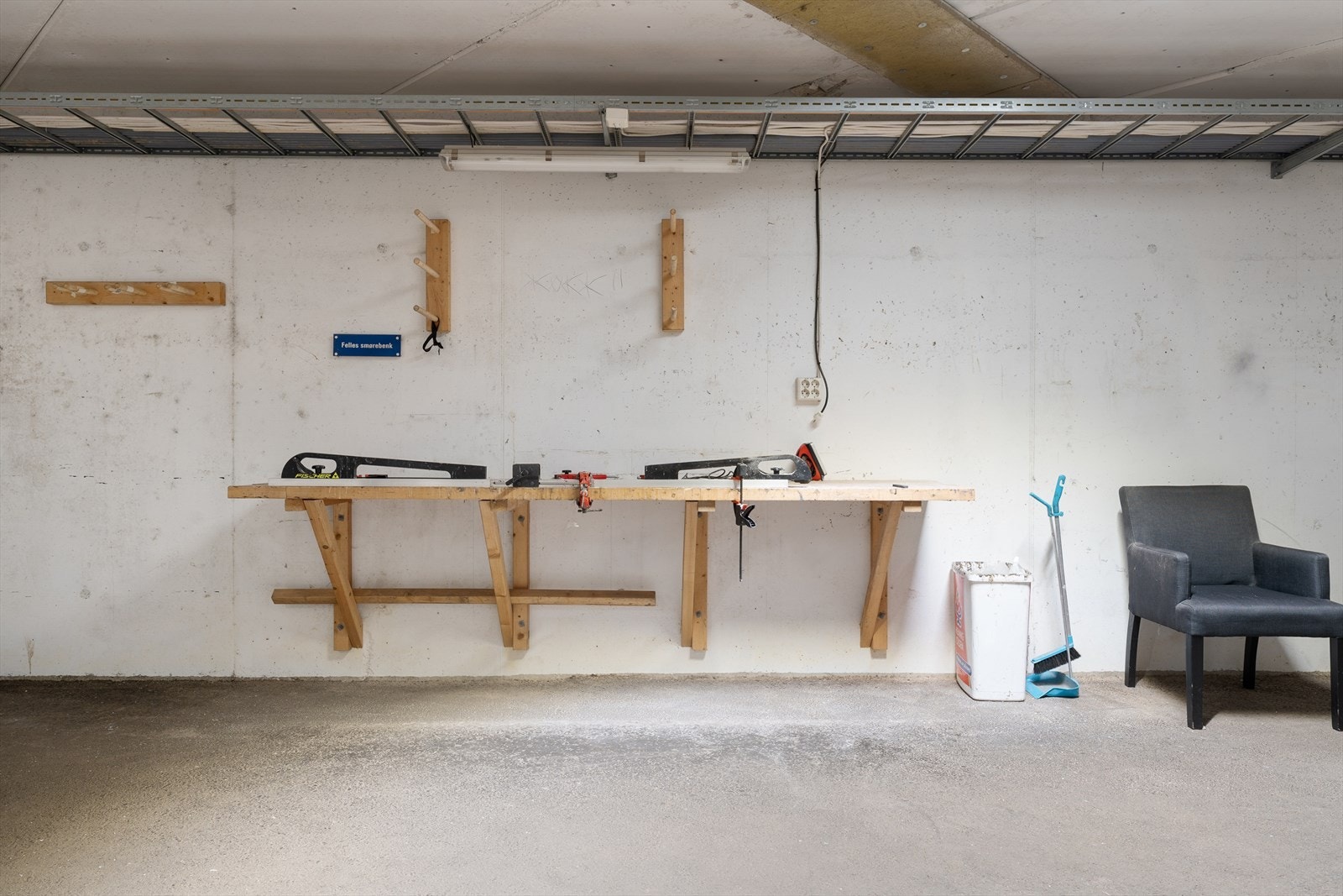 Felles smørebod i parkeringskjelleren Galleribilde