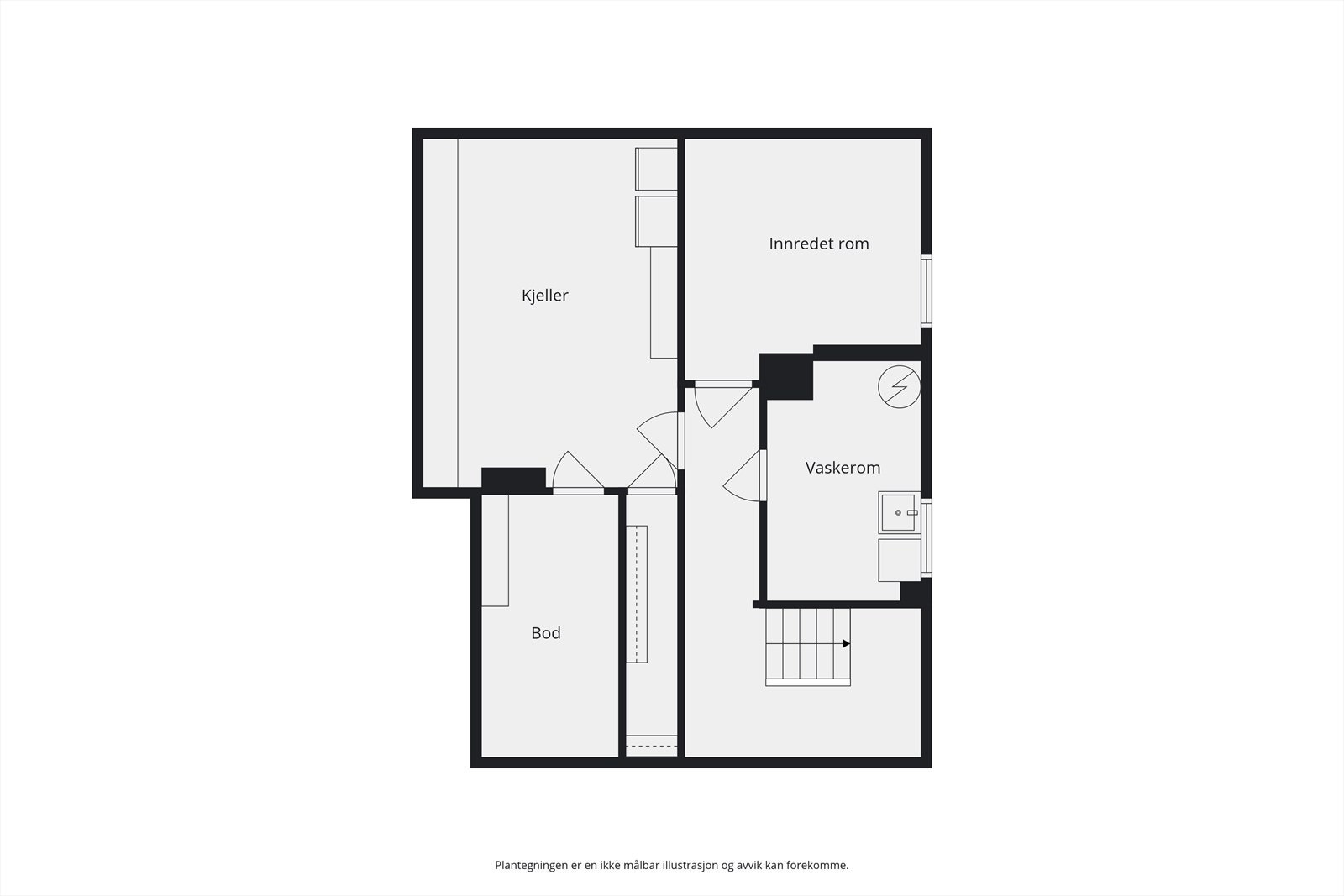Plantegning kjeller Galleribilde