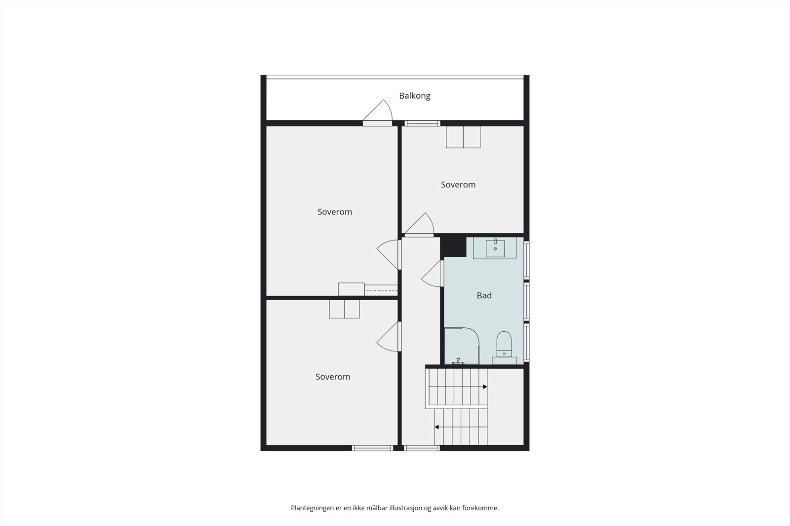 Plantegning 2. etasje Galleribilde