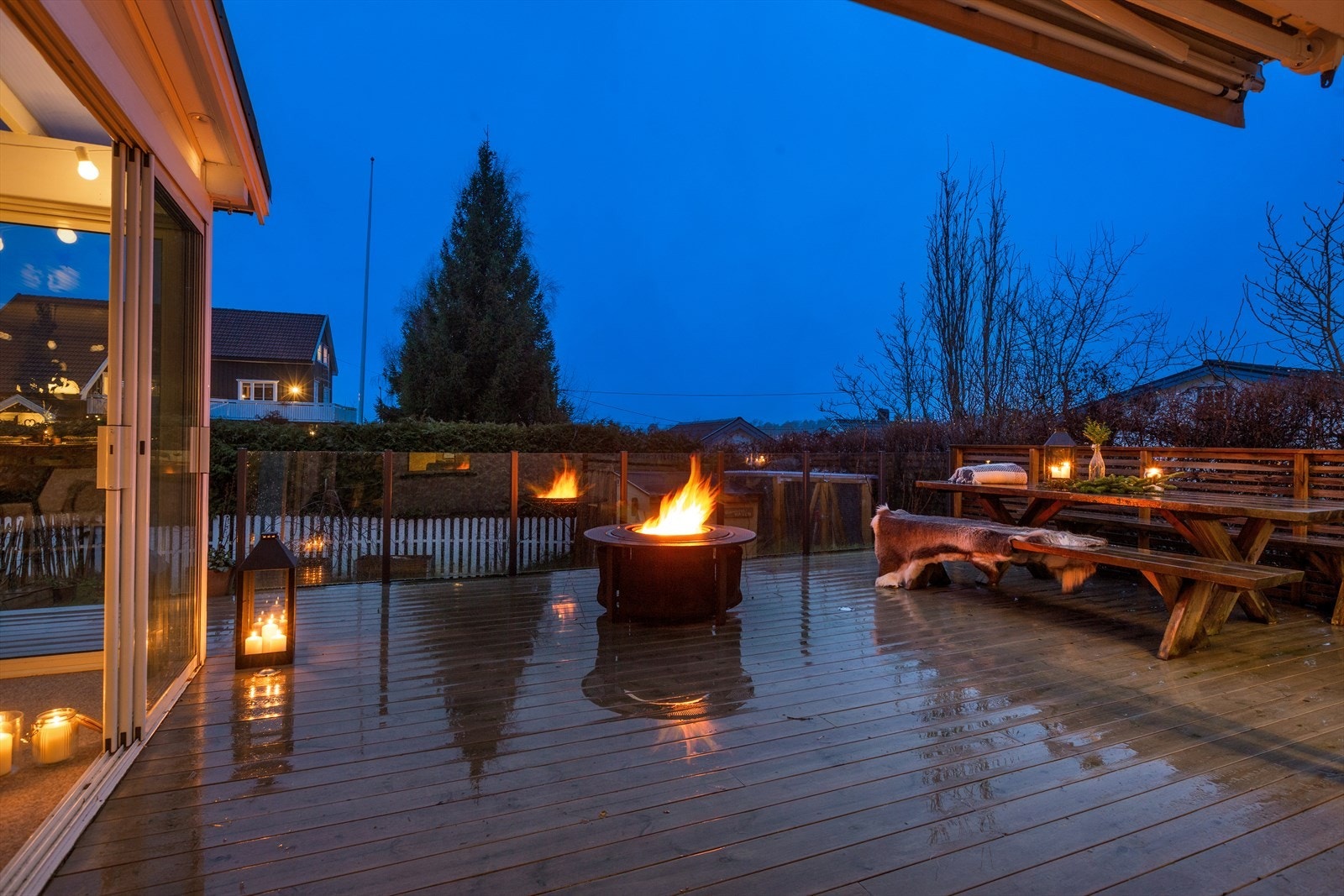 Det er installert terrassemarkise Galleribilde