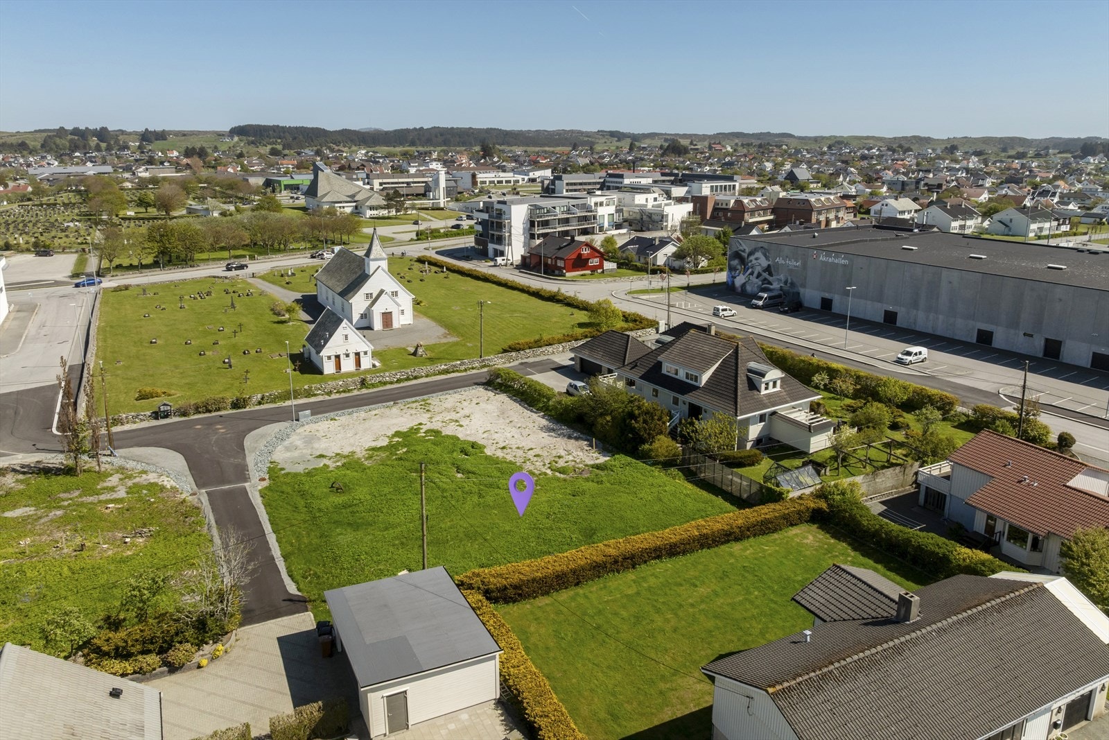 Sentrumsnær tomt. Galleribilde