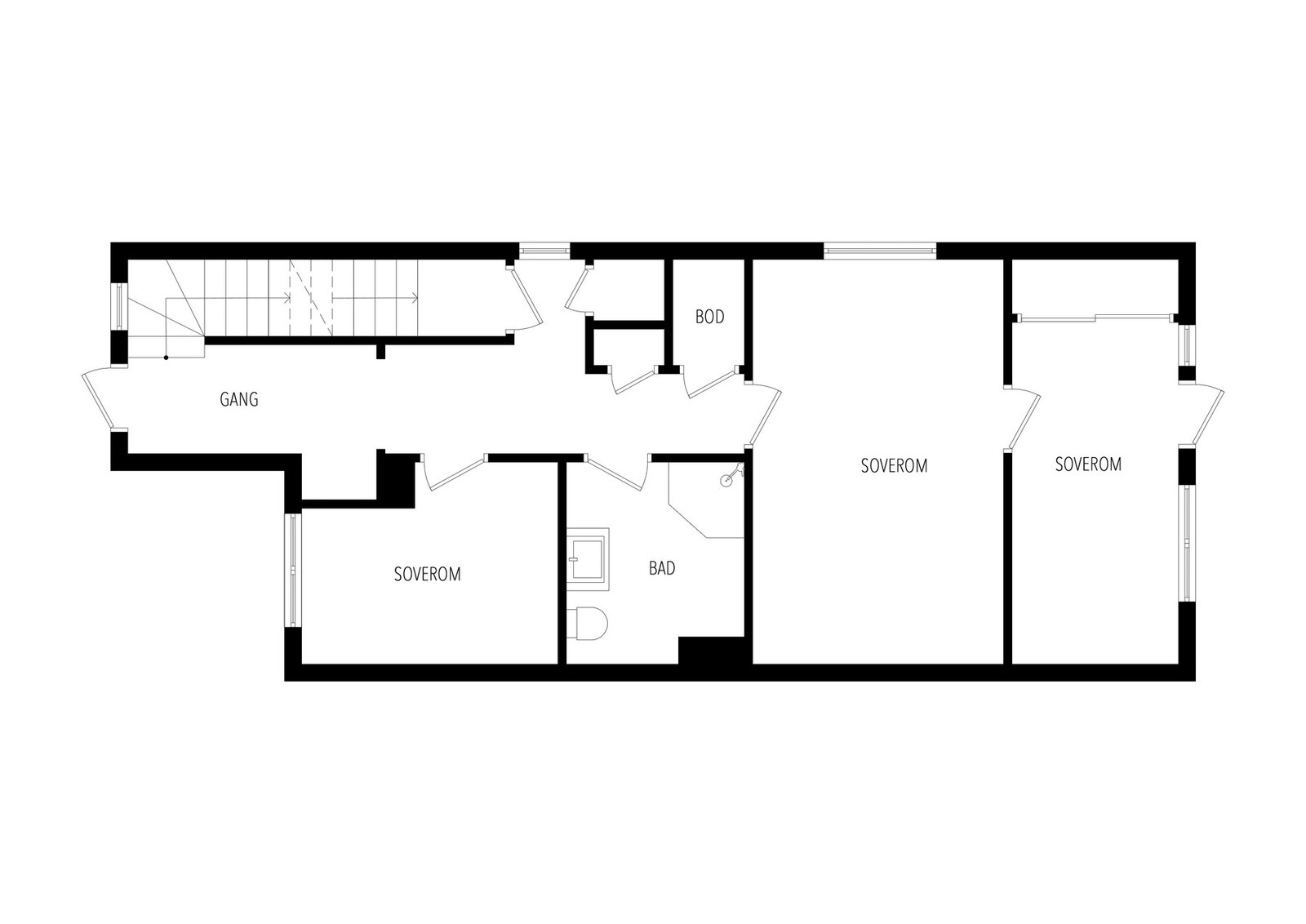 Plantegning første etasje. Galleribilde