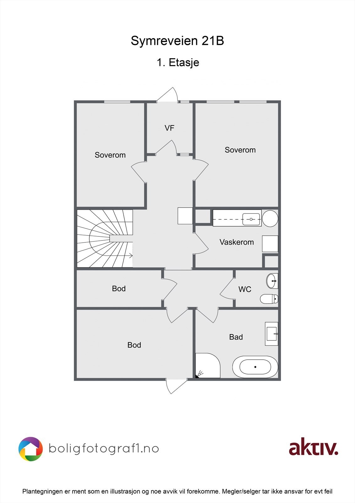 Plantegning 1. etasje. Galleribilde