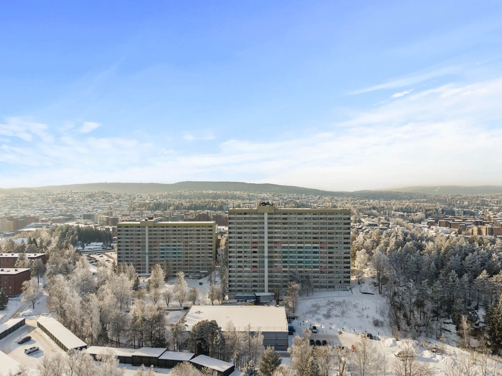 Dronebilde - Fasade. Galleribilde