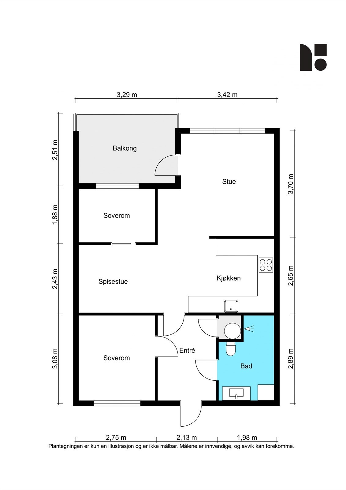 Plantegning Galleribilde