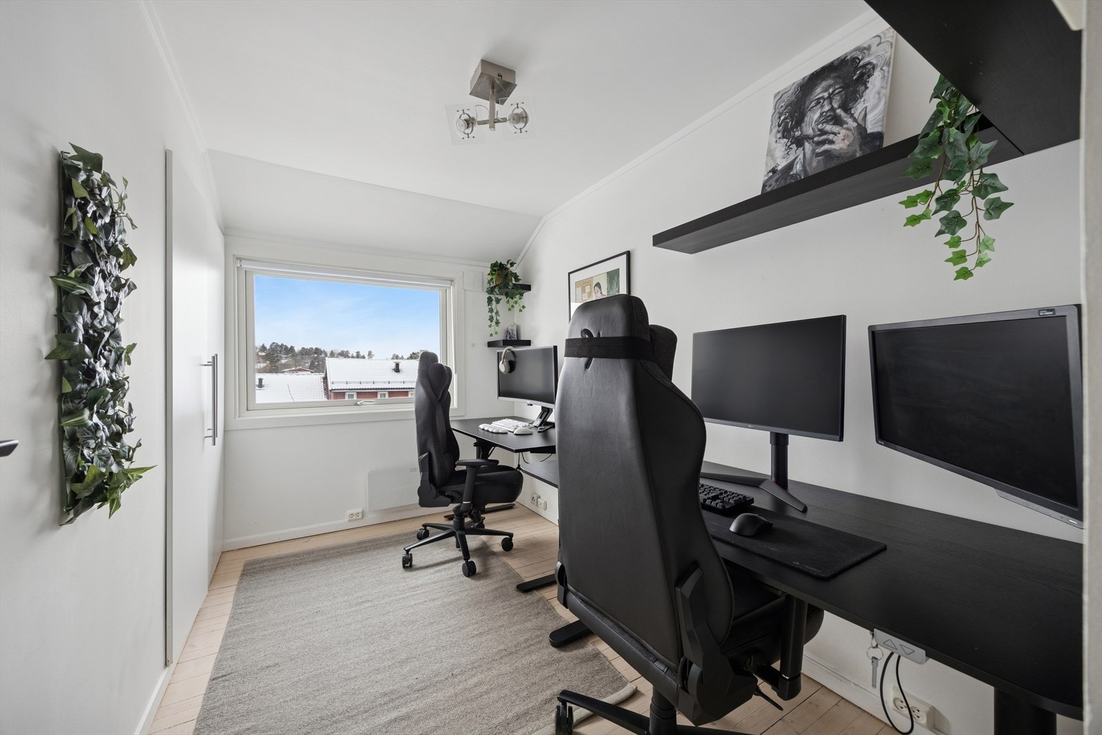 Det tredje soverommet egner seg godt som kontor, gjesterom eller barnerom. Galleribilde