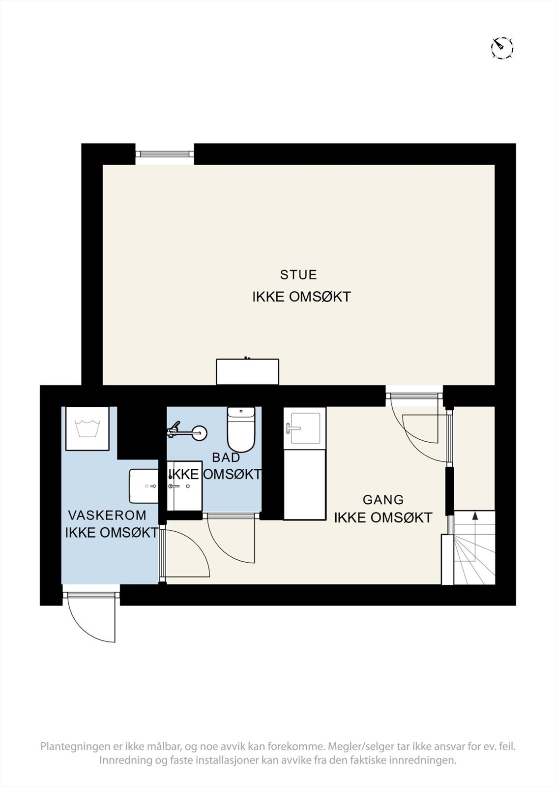 Plantegning, kjeller. Galleribilde