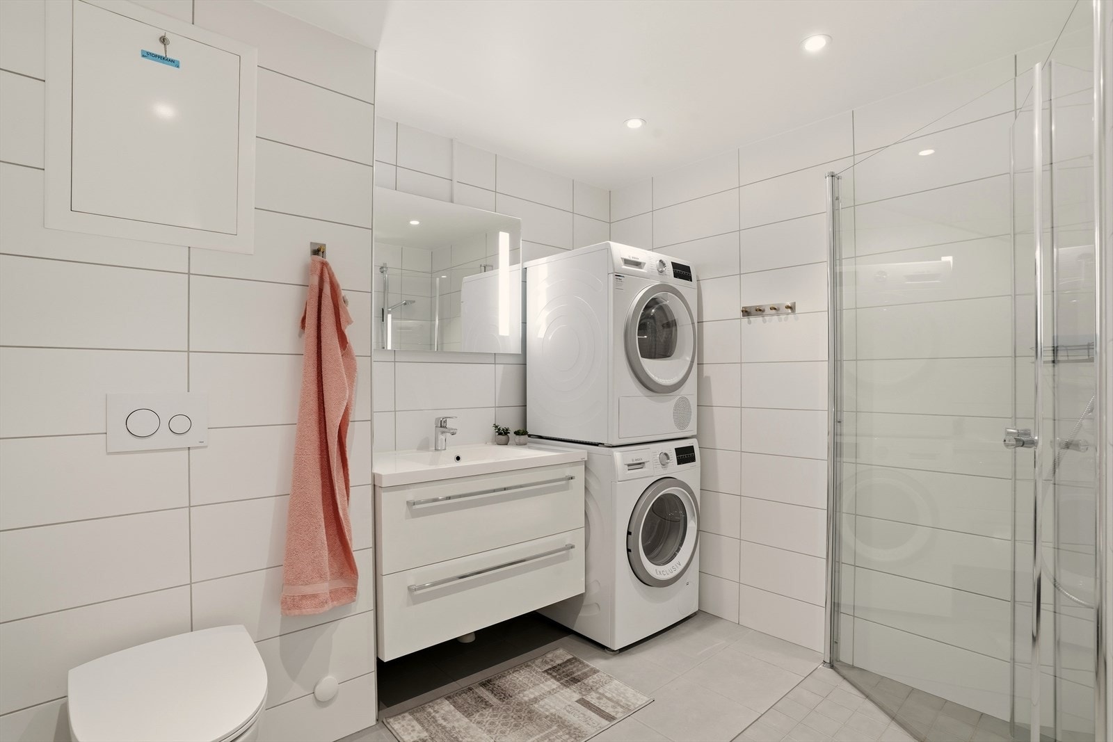 Badet holder en høy standard og ble oppgradert i 2018 i regi av borettslaget Galleribilde