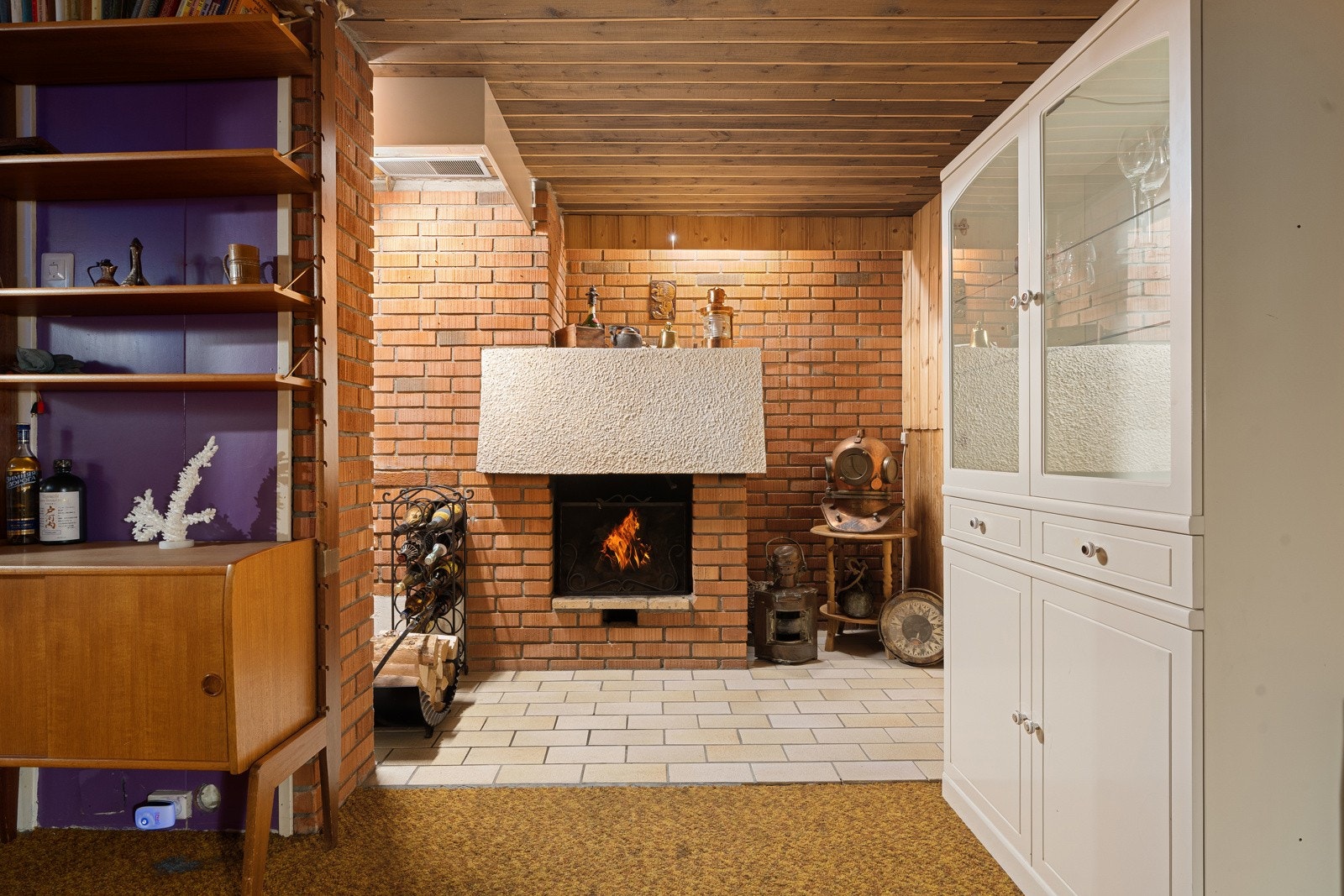 Peis som gir behagelig varme og skaper en koselig atmosfære i rommet