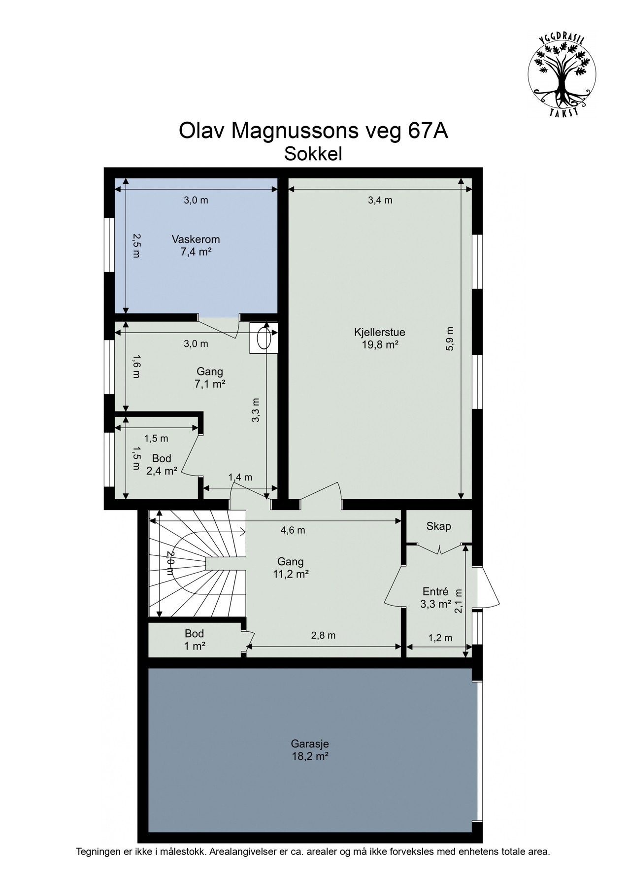 Plantegning sokkel. Galleribilde