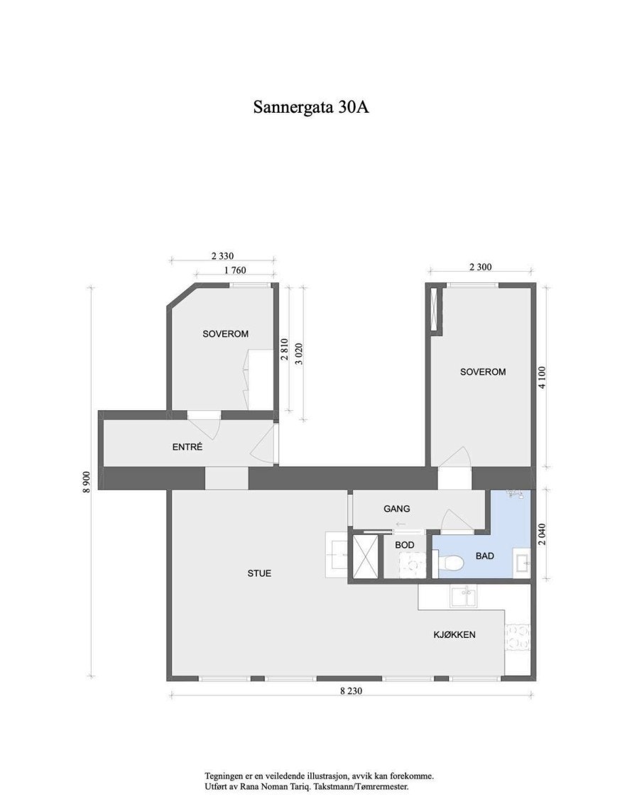 Plantegning. Galleribilde