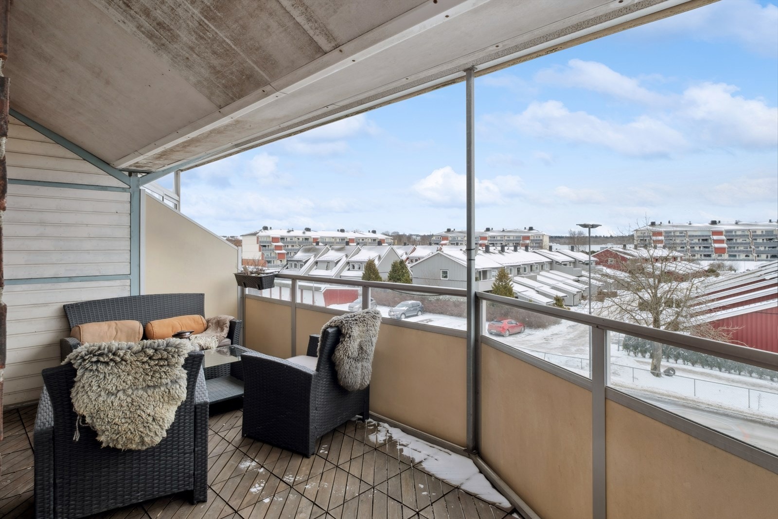 Balkong av god størrelse Galleribilde