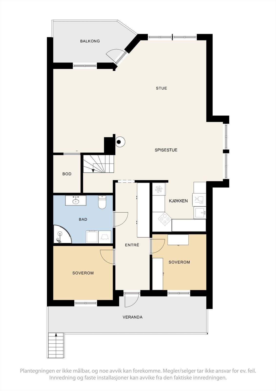 Plantegning 2. etasje Galleribilde