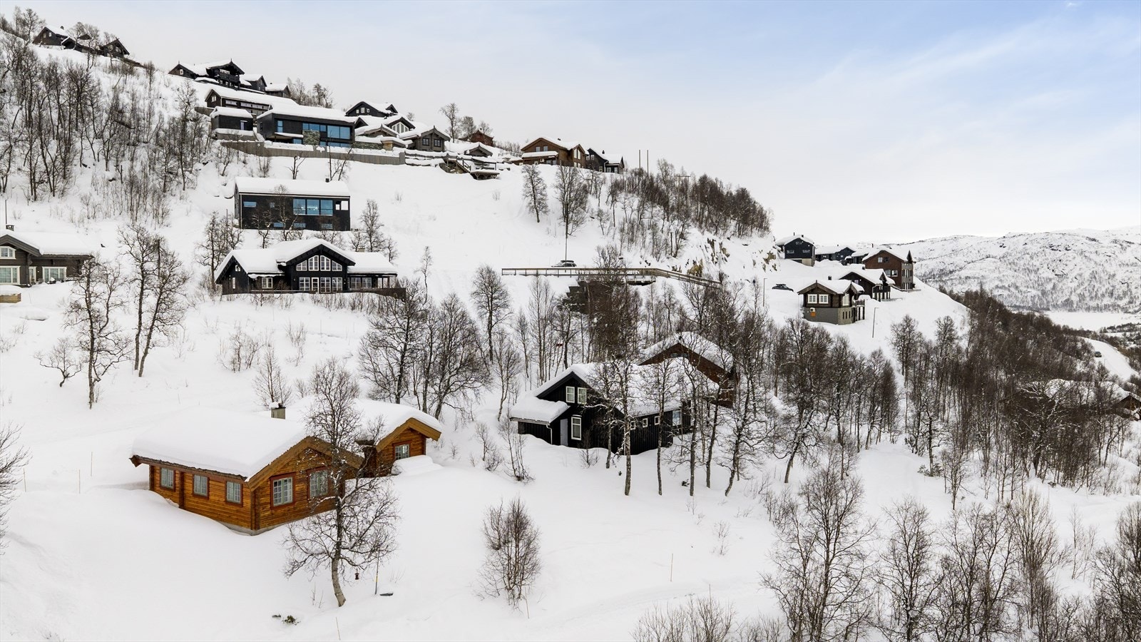 Videre har man umiddelbar nærhet til langrennsløypenettet inn mot Fossen. Galleribilde