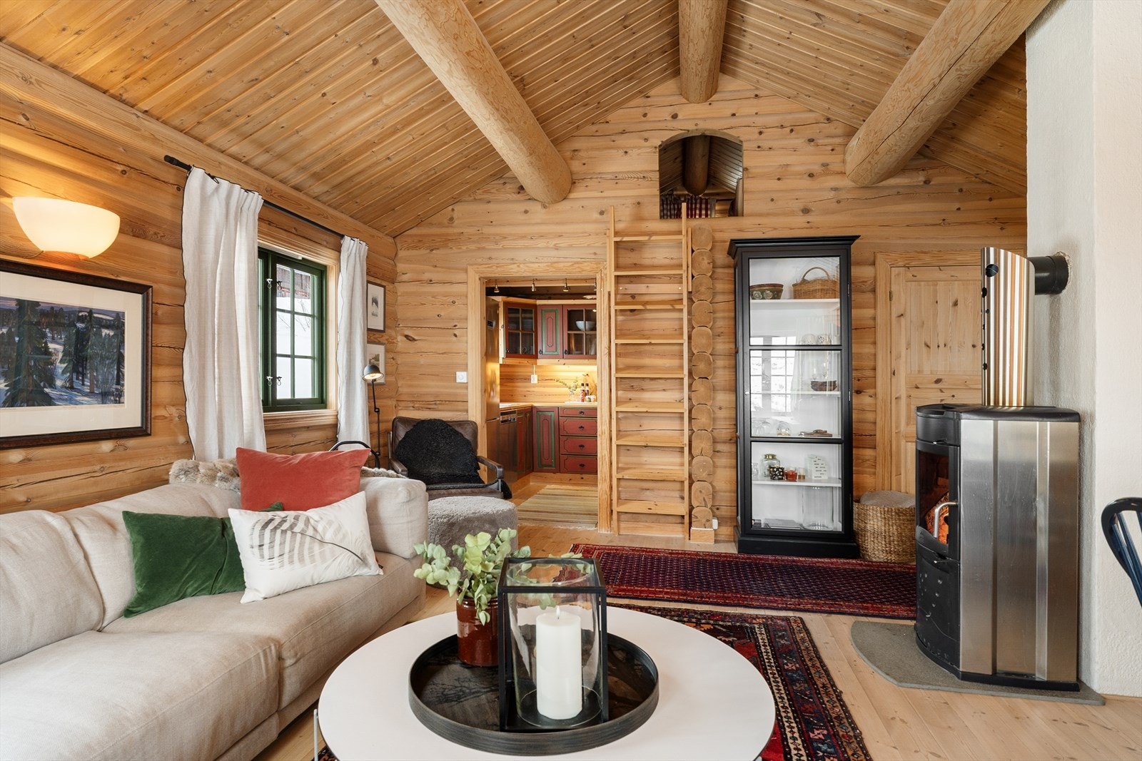 Vedovnen sørger for både varme og stemning. Galleribilde