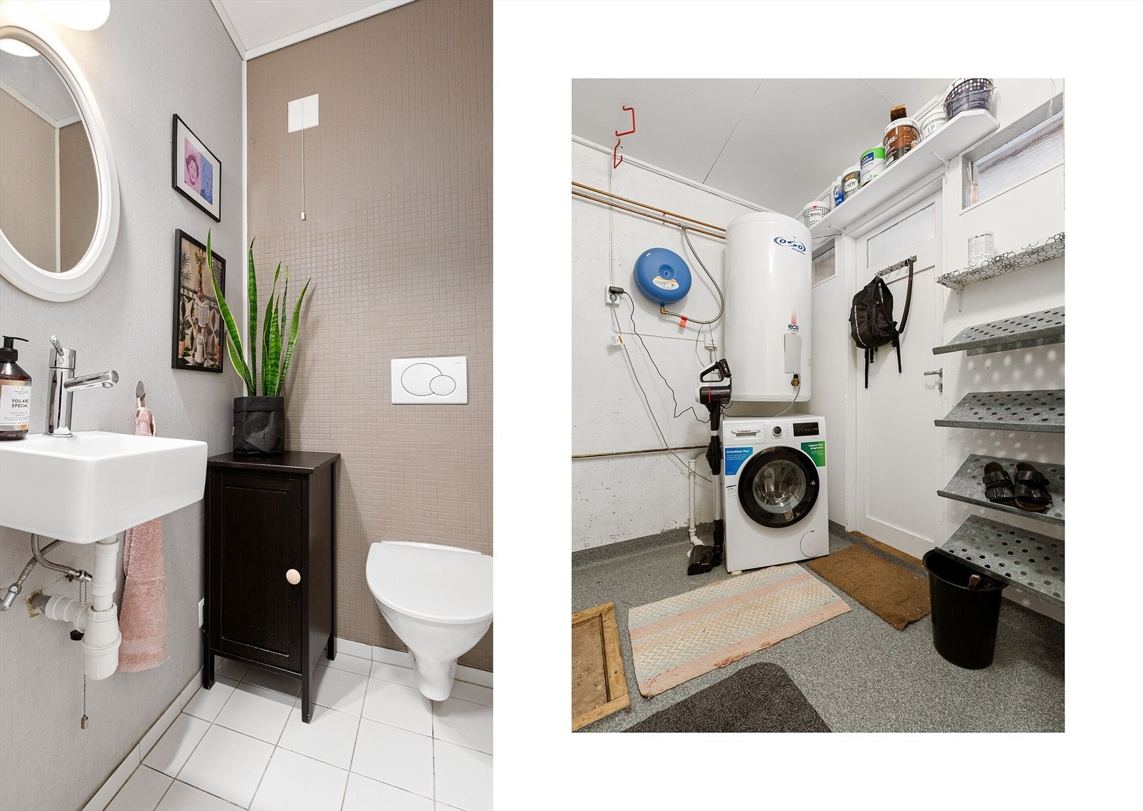 Toalettrom og vaskerom (Vaskerommet har egen inngang). Galleribilde