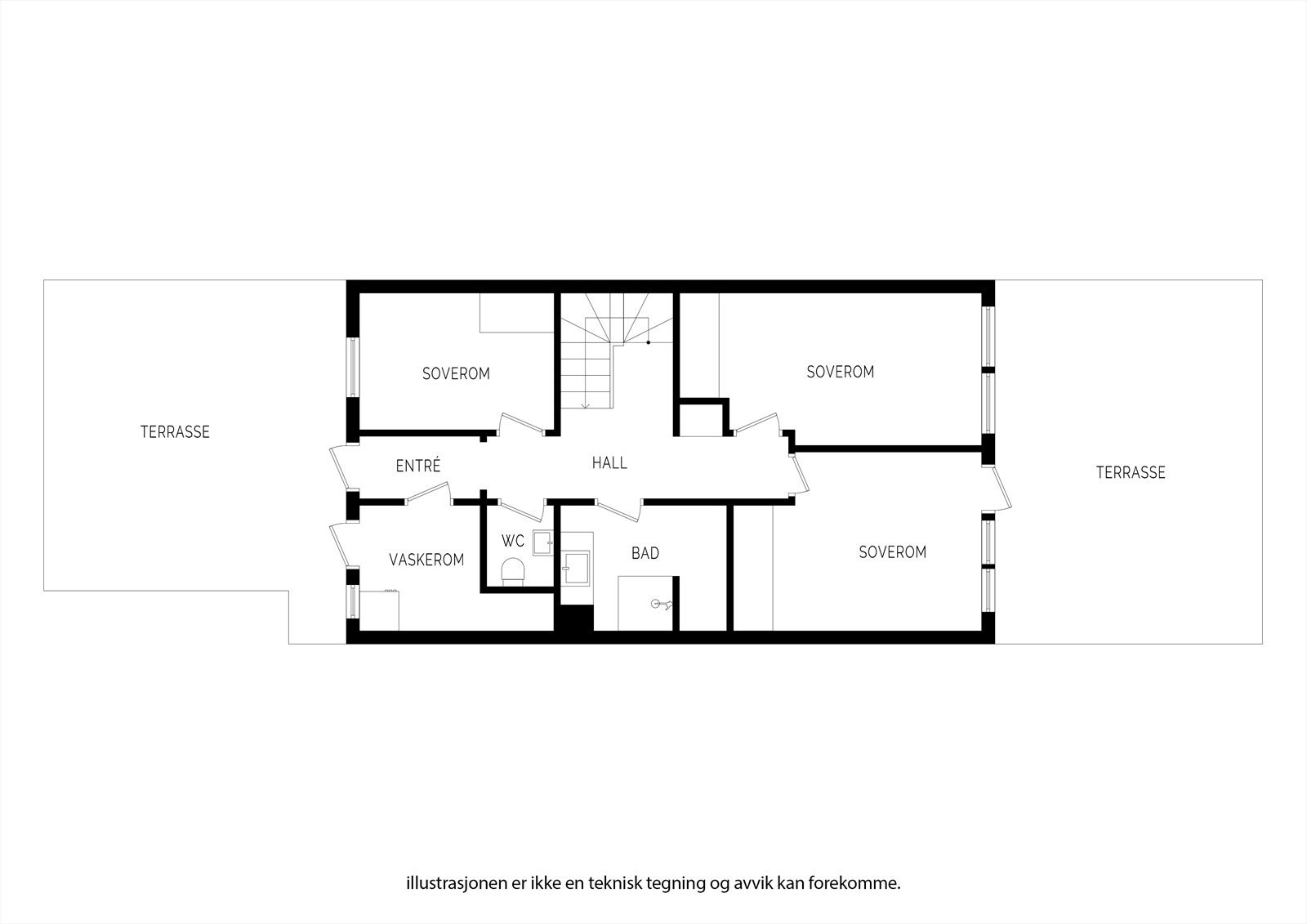 Plantegning første etasje Galleribilde