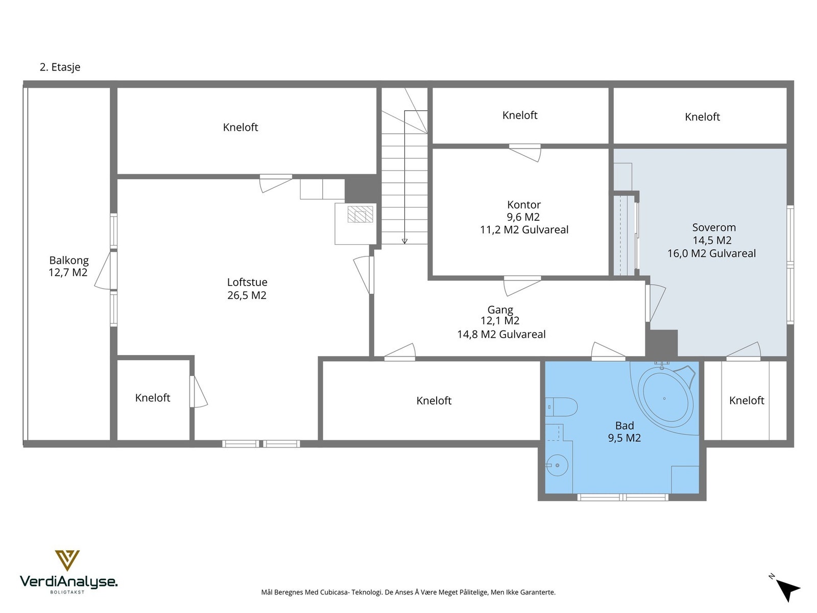 Planskisse 2.etasje Galleribilde