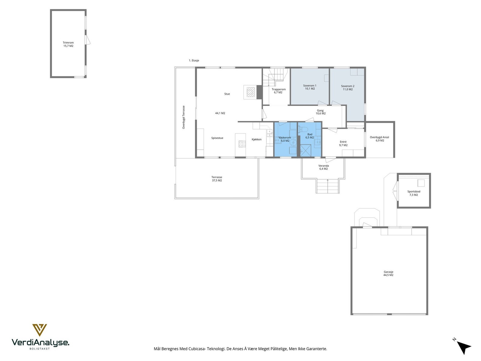 Planskisse 1.etasje Galleribilde