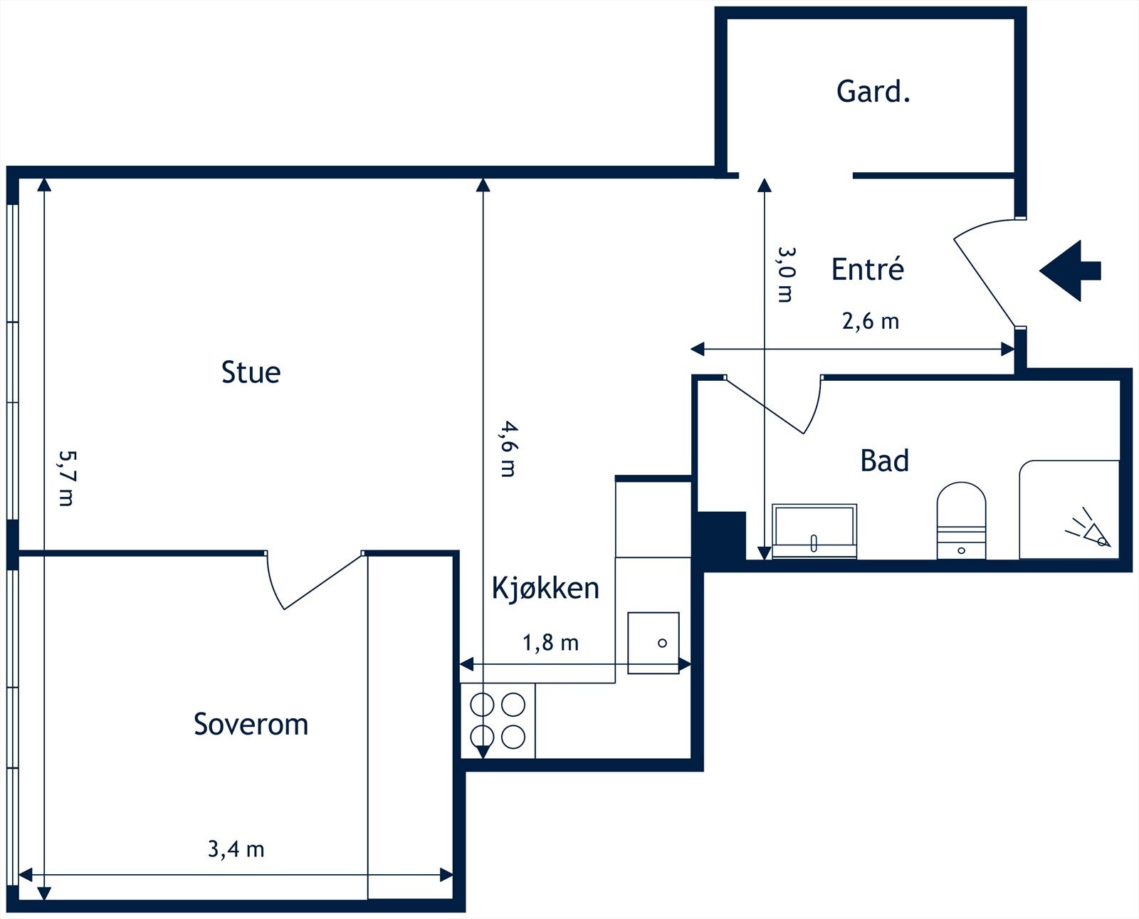 6.etg høyt og fritt Galleribilde