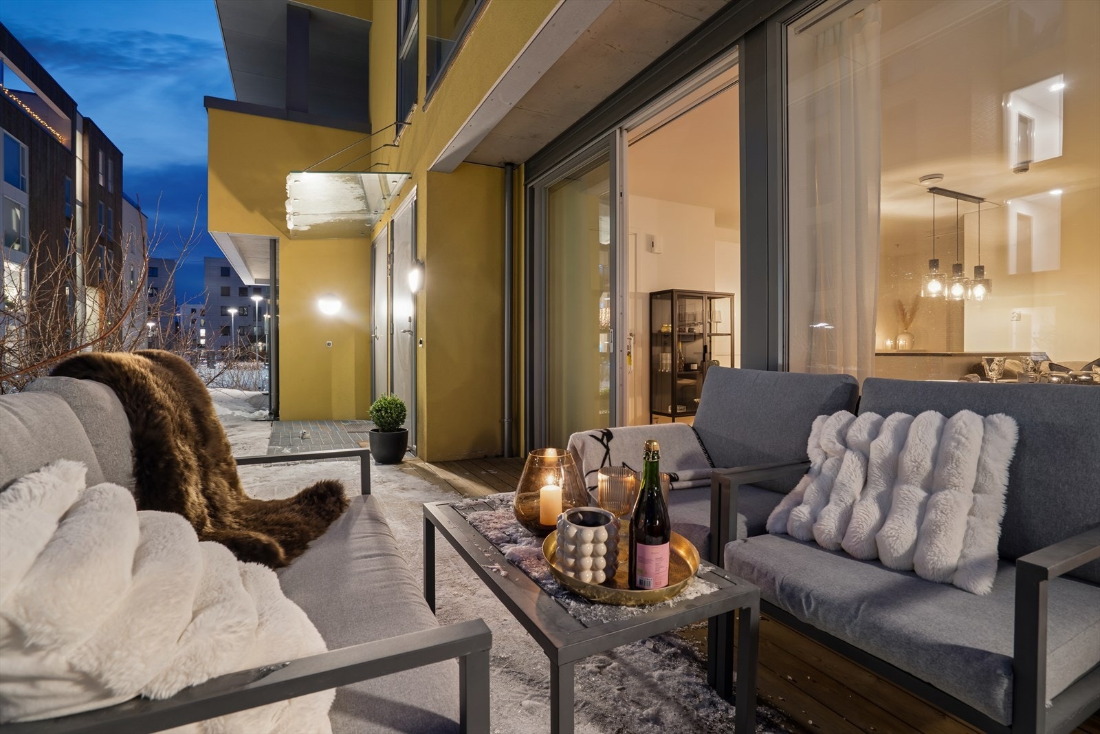 Terrassen e rpå 13,8 kvm. Galleribilde