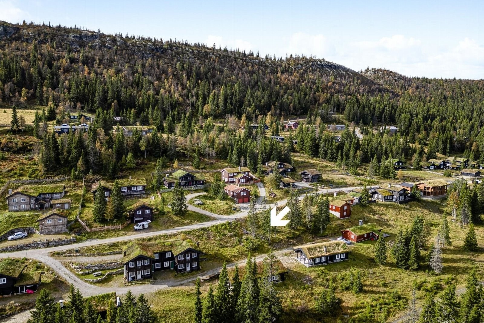 En flott tomt beliggende i et ettertraktet område. Galleribilde