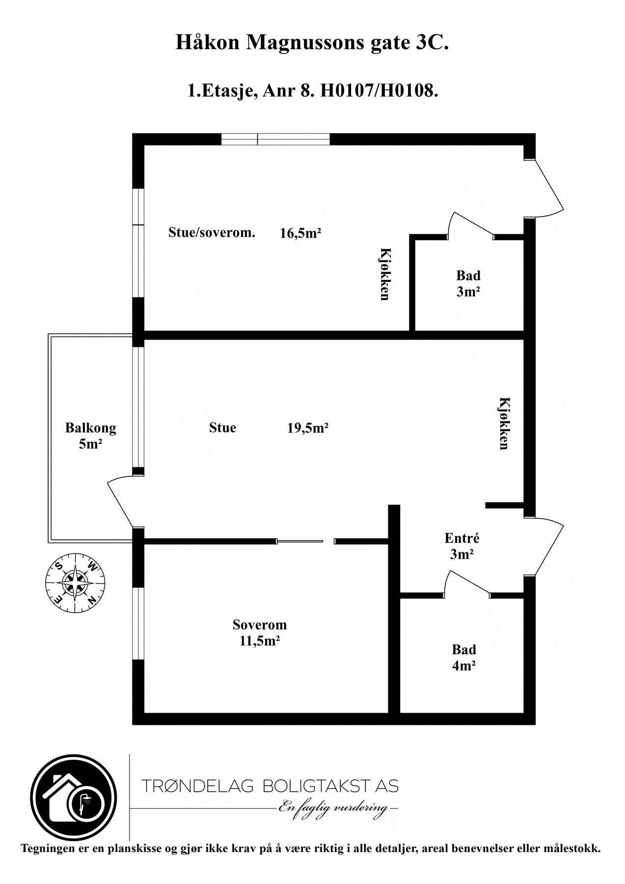 Planskisse. Galleribilde