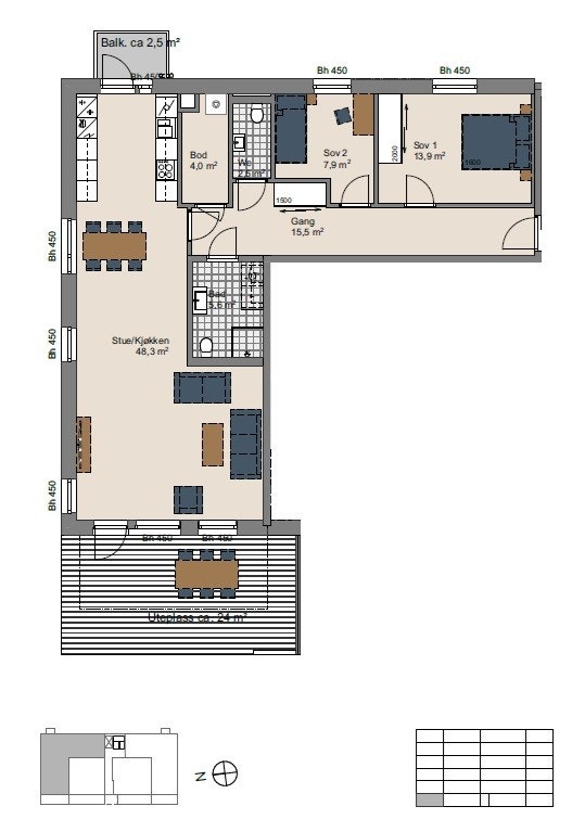 Plantegning Galleribilde