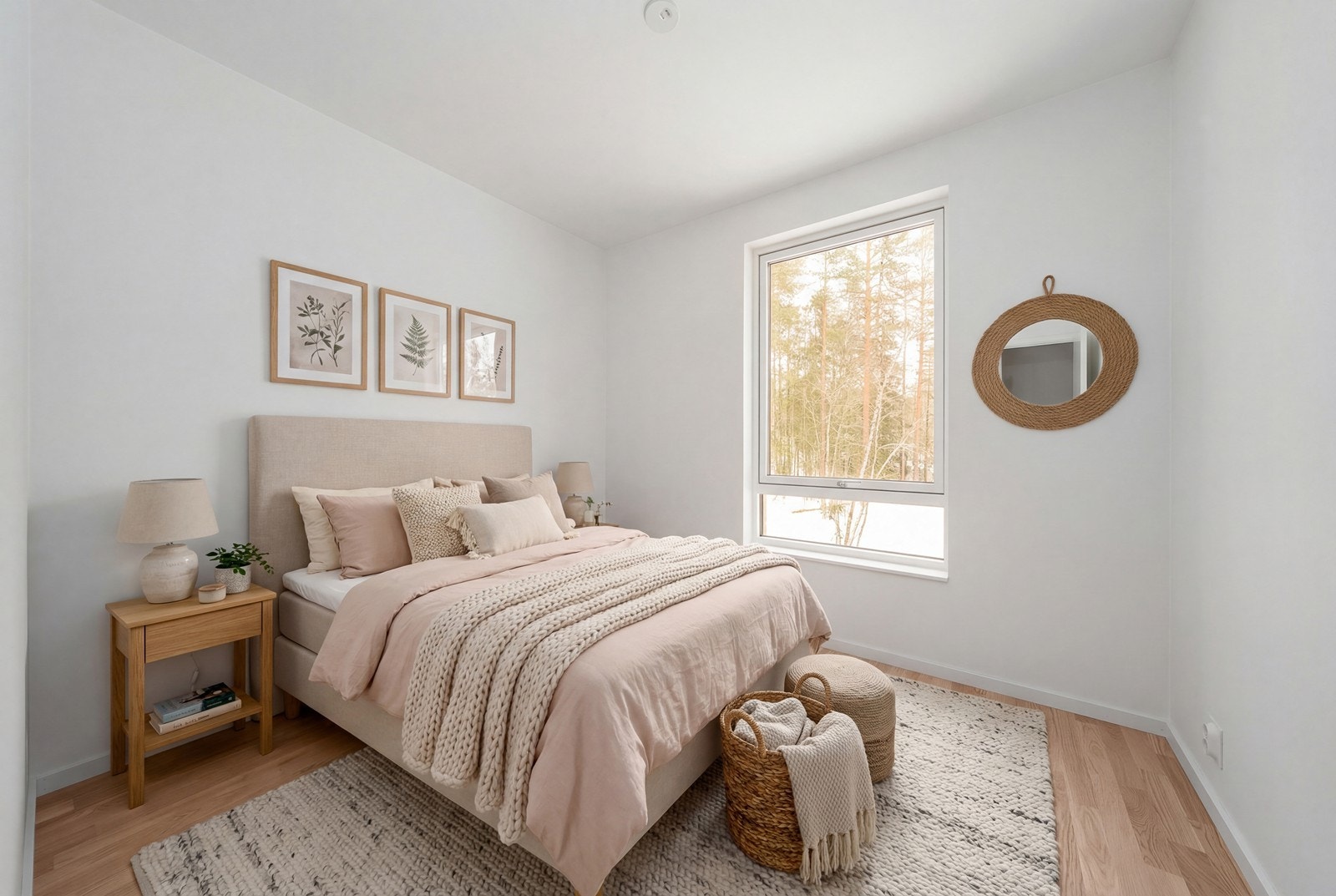 Soverom 2 med digital møblering Galleribilde