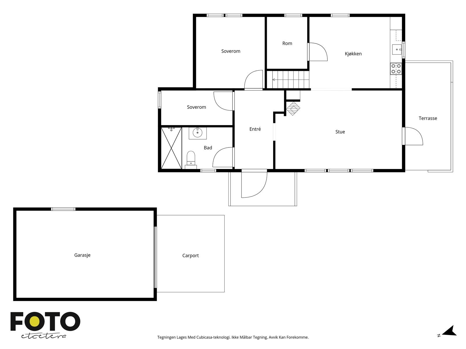 Veiledende plantegning - Ikke målbar Galleribilde