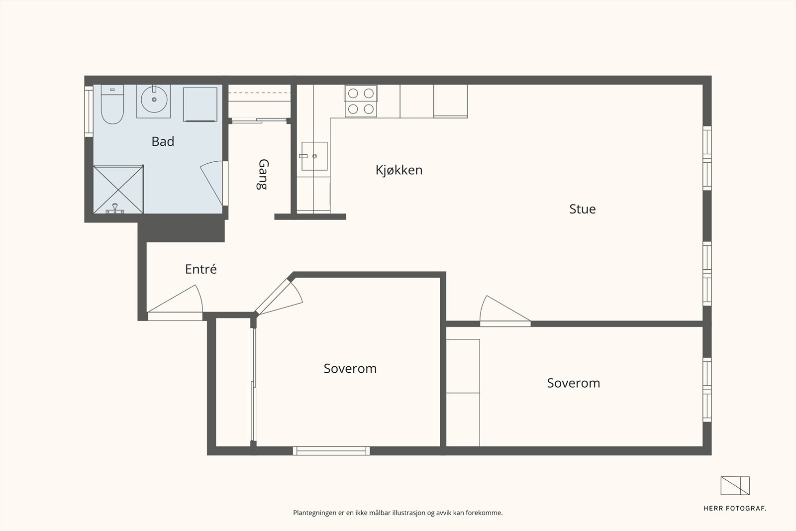 Plantegning Galleribilde