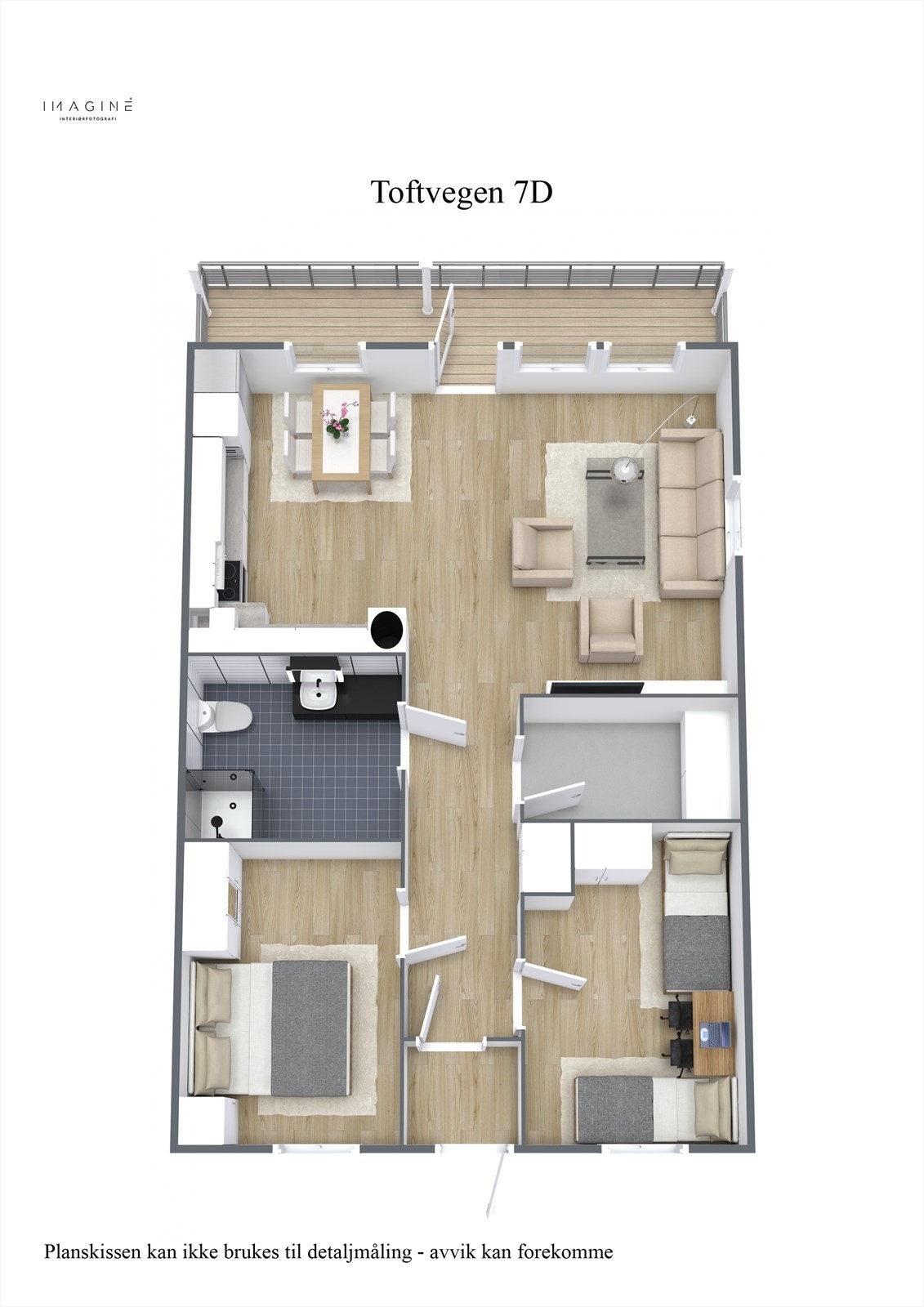 Planskisse 3D Galleribilde