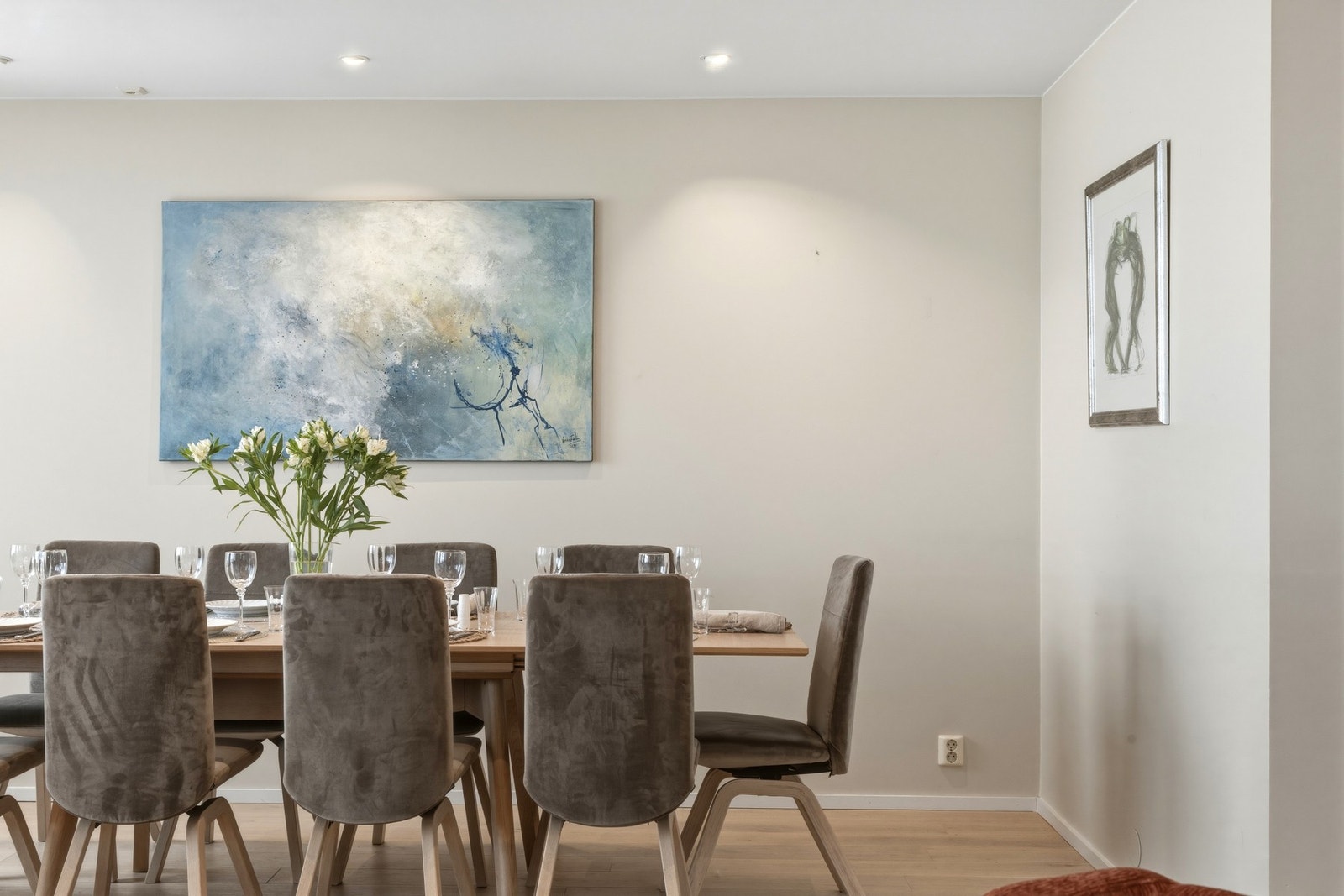 Spisestue, detalj Galleribilde