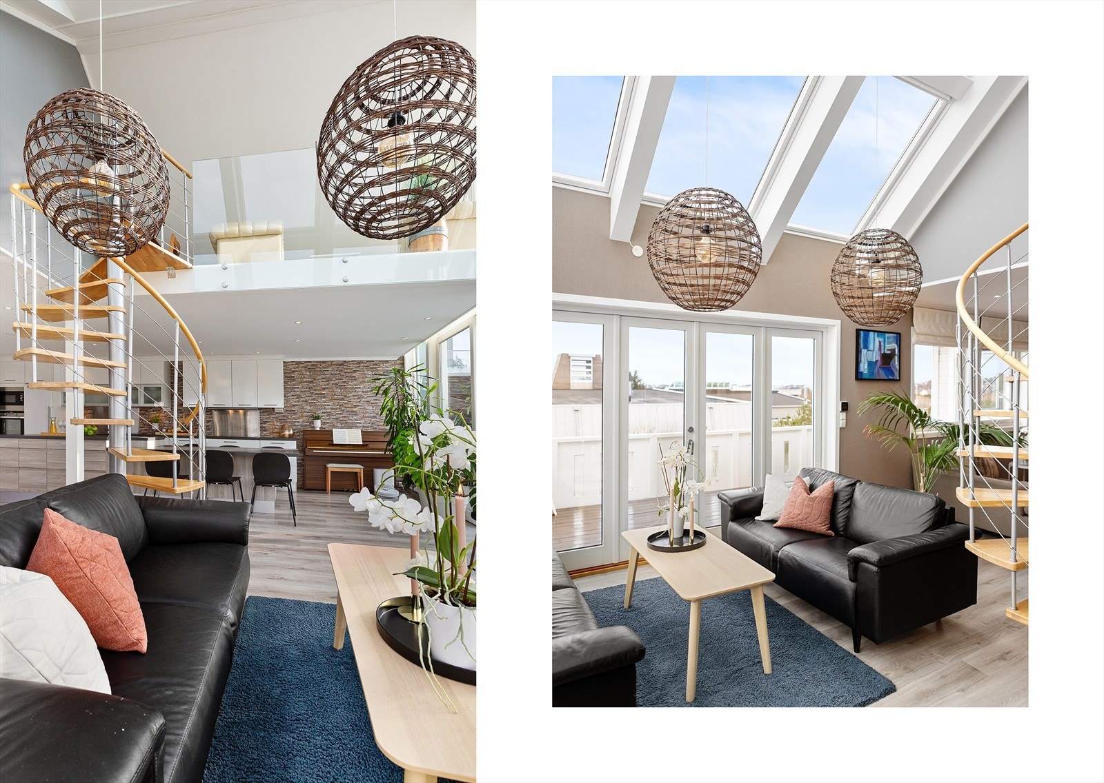 Fra stuen ved kjøkkenet er det trapp opp til en hems! Galleribilde