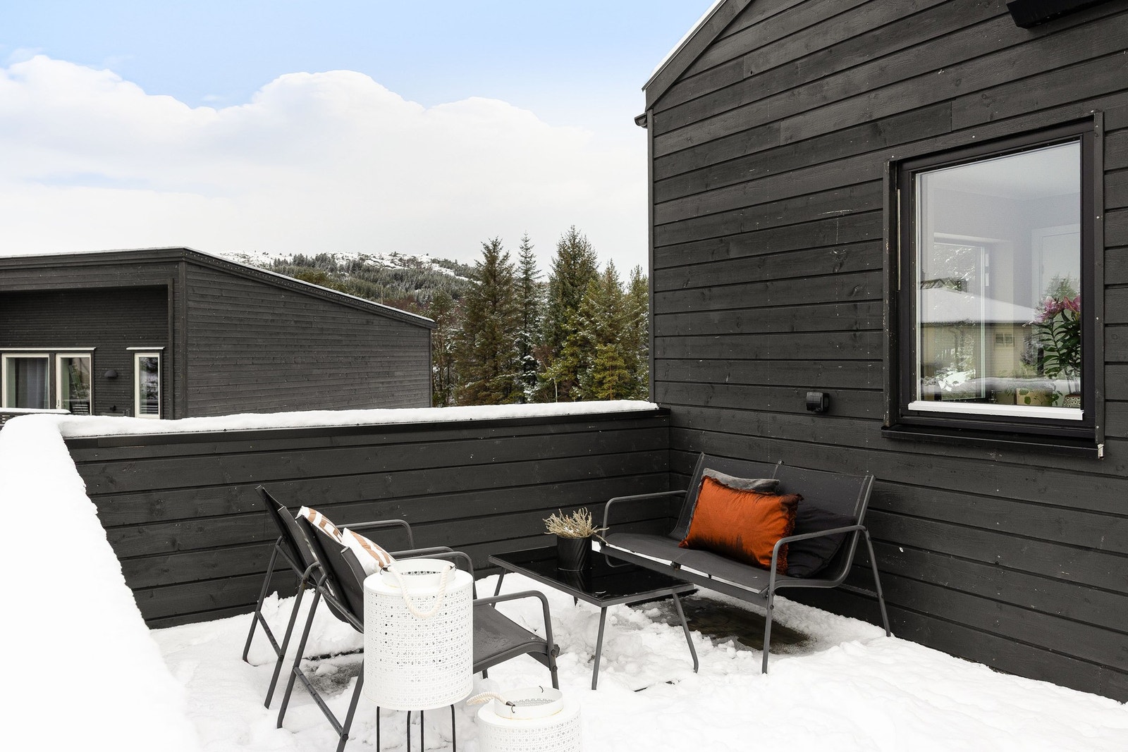 Altanen måler 22 m². Galleribilde