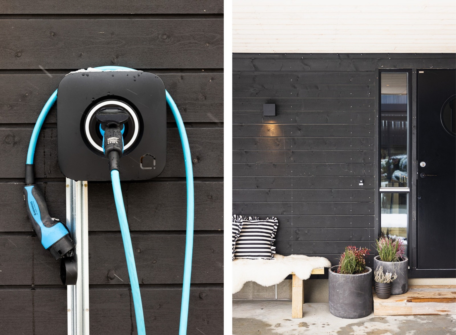 Det er installert elbillader. Galleribilde