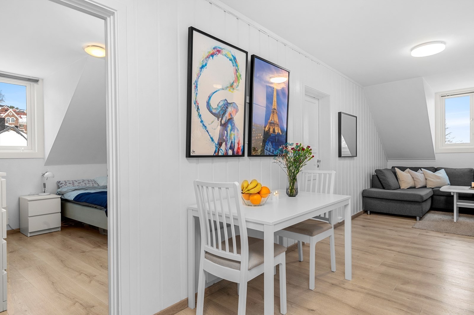 Leilighetens overflater og gulv ble også oppgradert i 2018 Galleribilde