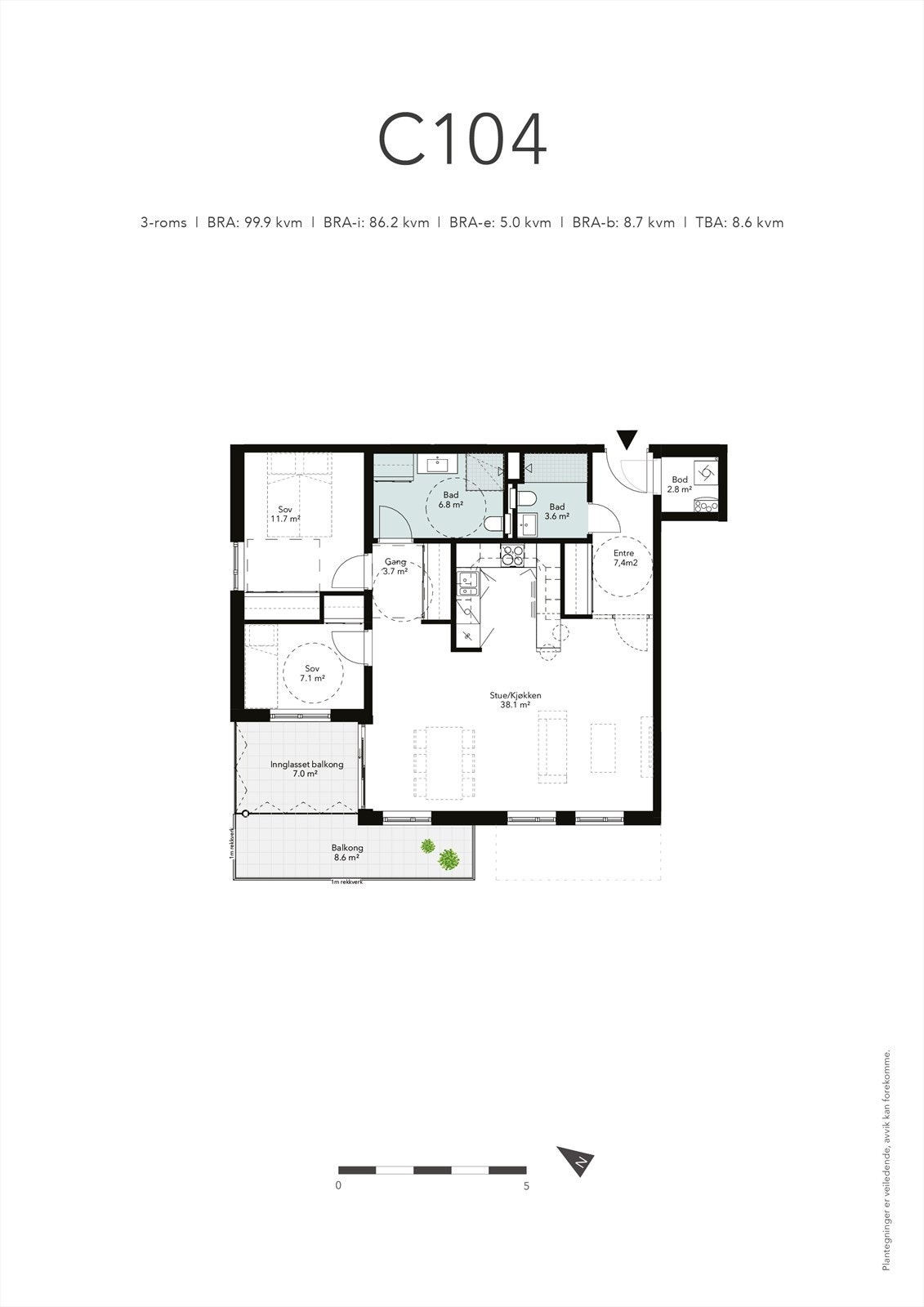 Plantegning - Fleksibel overtakelse Galleribilde