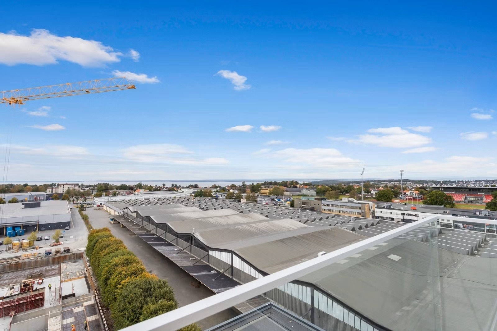 Utsikt fra takterrassen. Galleribilde