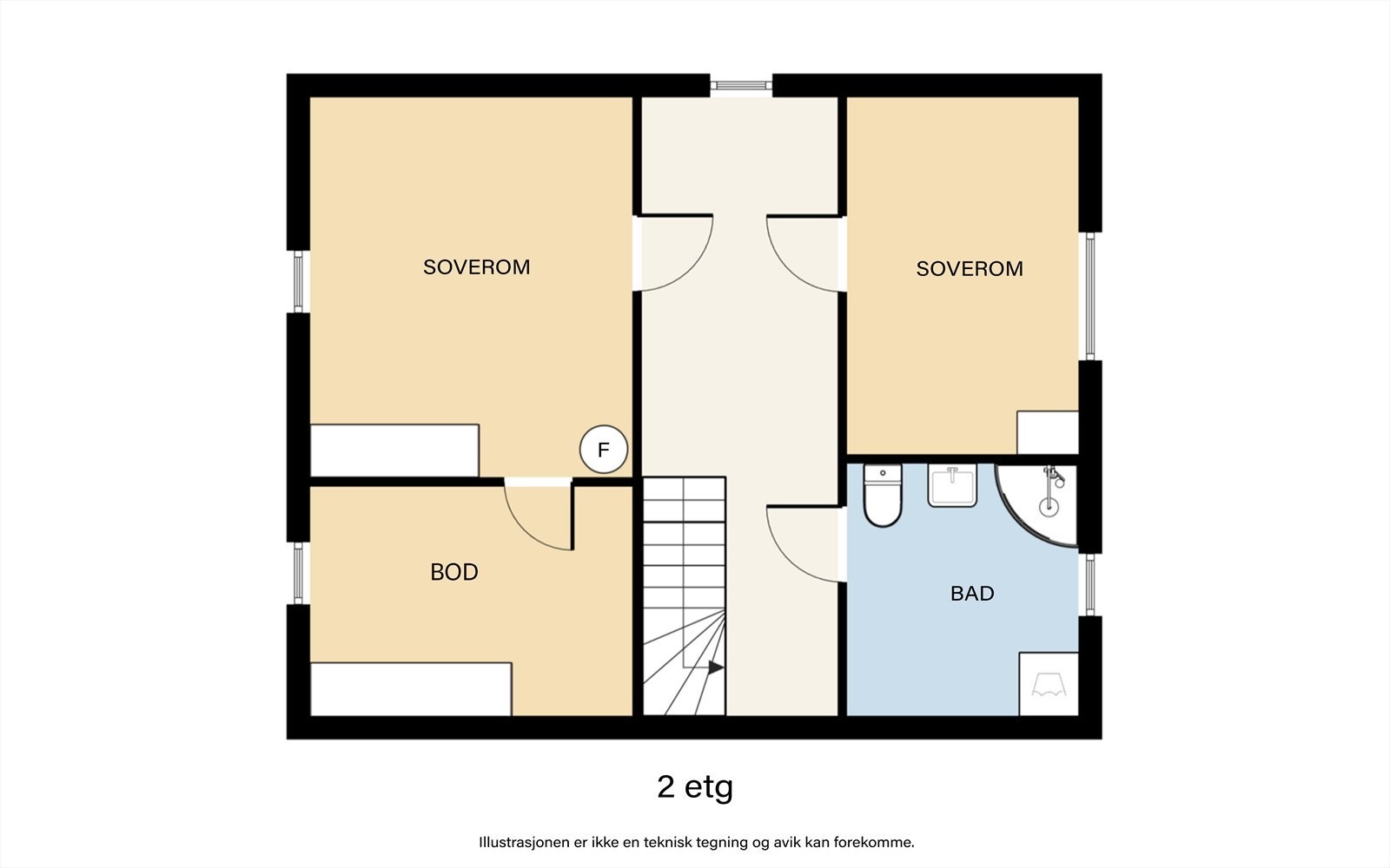 Plantegning 2. etasje. Galleribilde