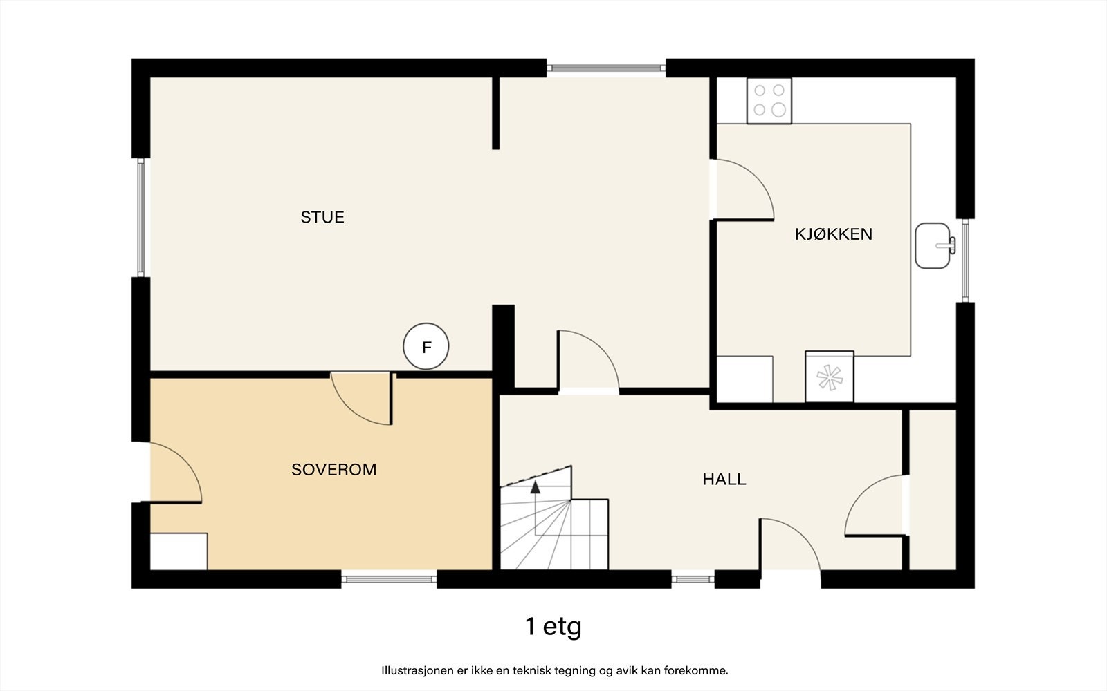 Plantegning 1. etasje. Galleribilde