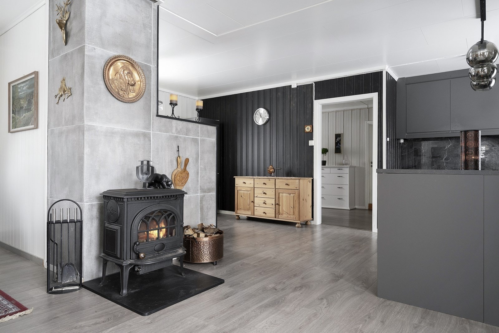 Vedovn som gir varme og hygge. Galleribilde