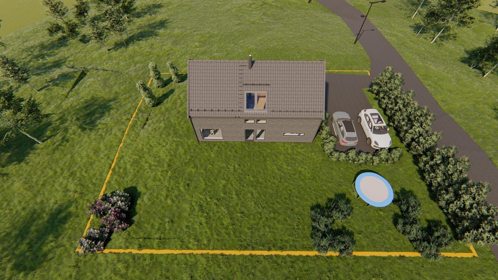 Illustrasjon av boligmodell Galleribilde