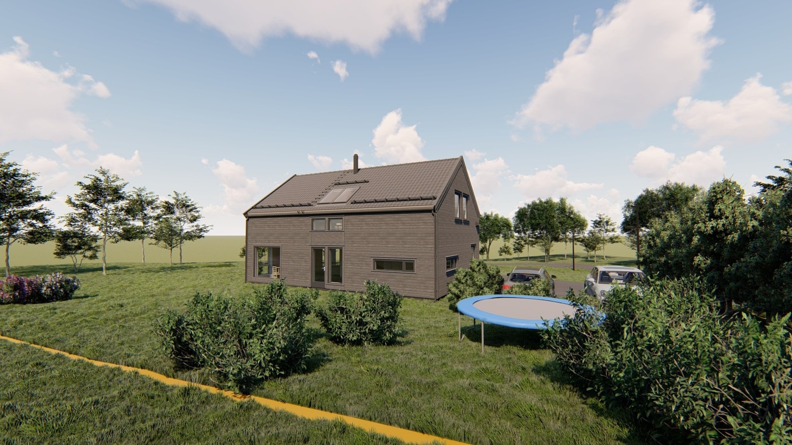 Illustrasjon av boligmodell Galleribilde