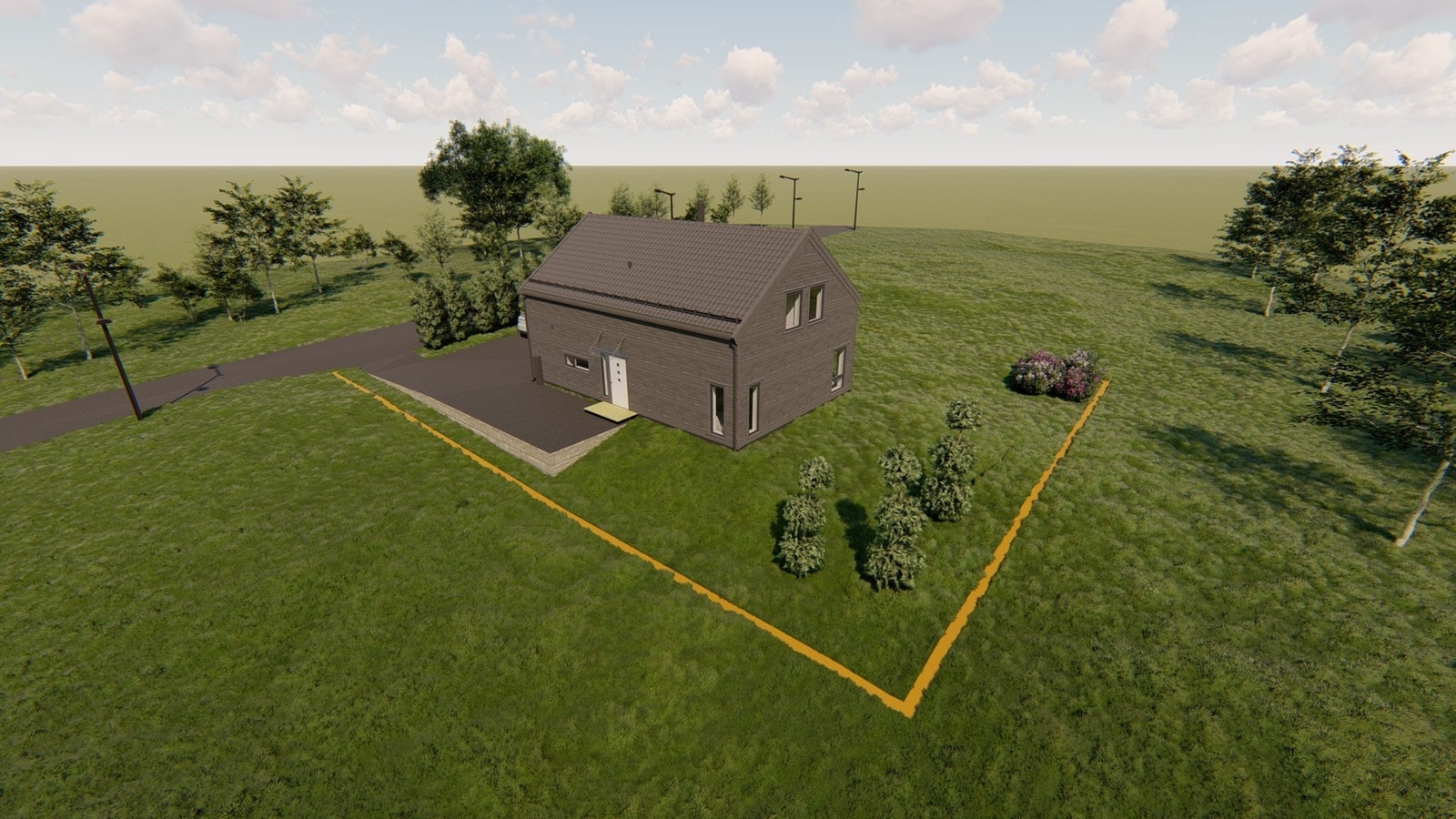 Illustrasjon av boligmodell Galleribilde