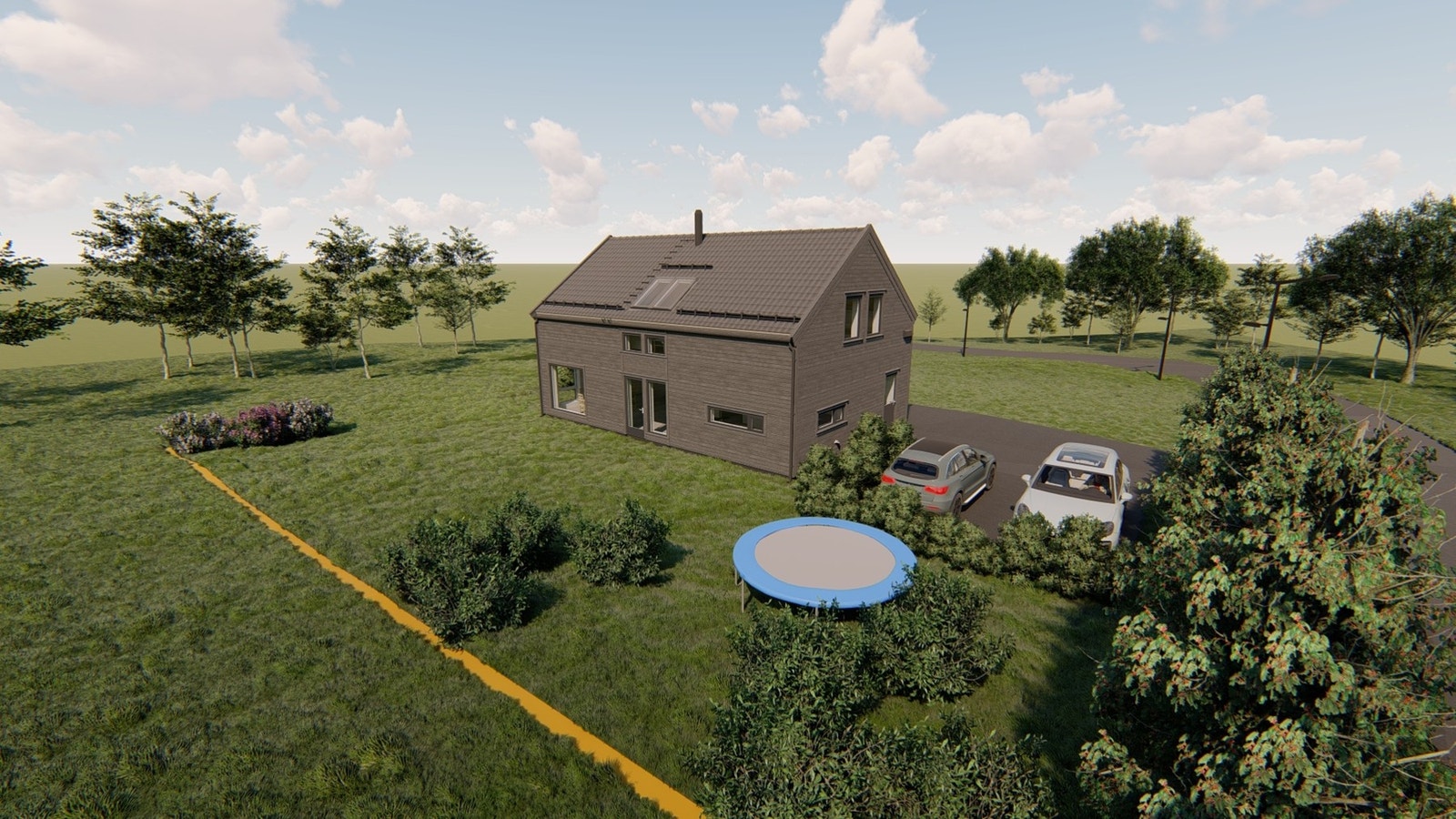 Illustrasjon av boligmodell Galleribilde