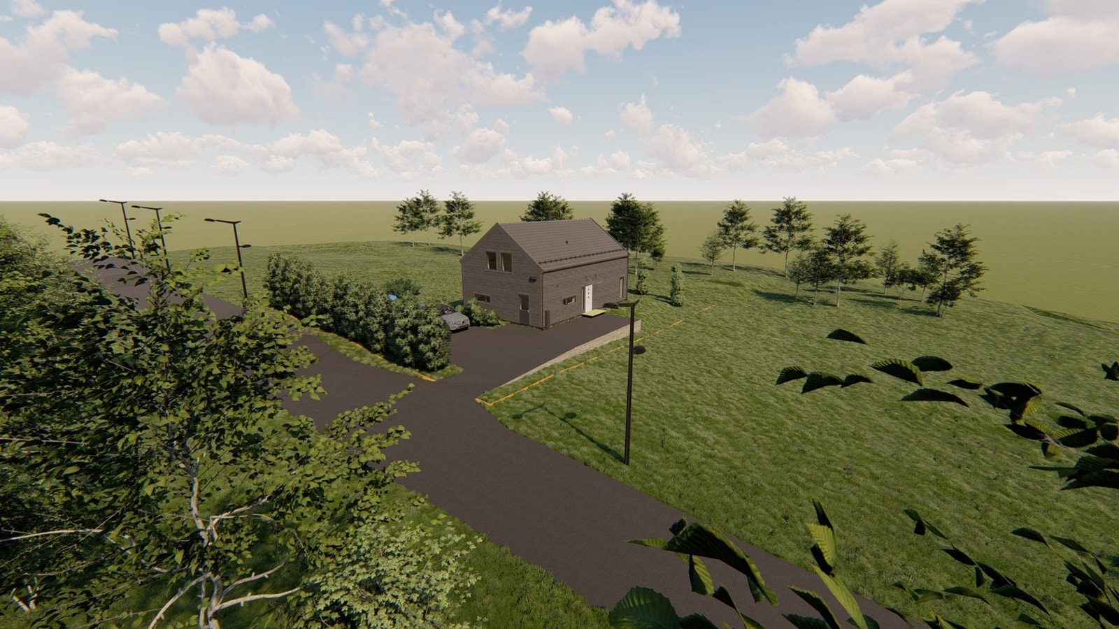 Illustrasjon av boligmodell Galleribilde