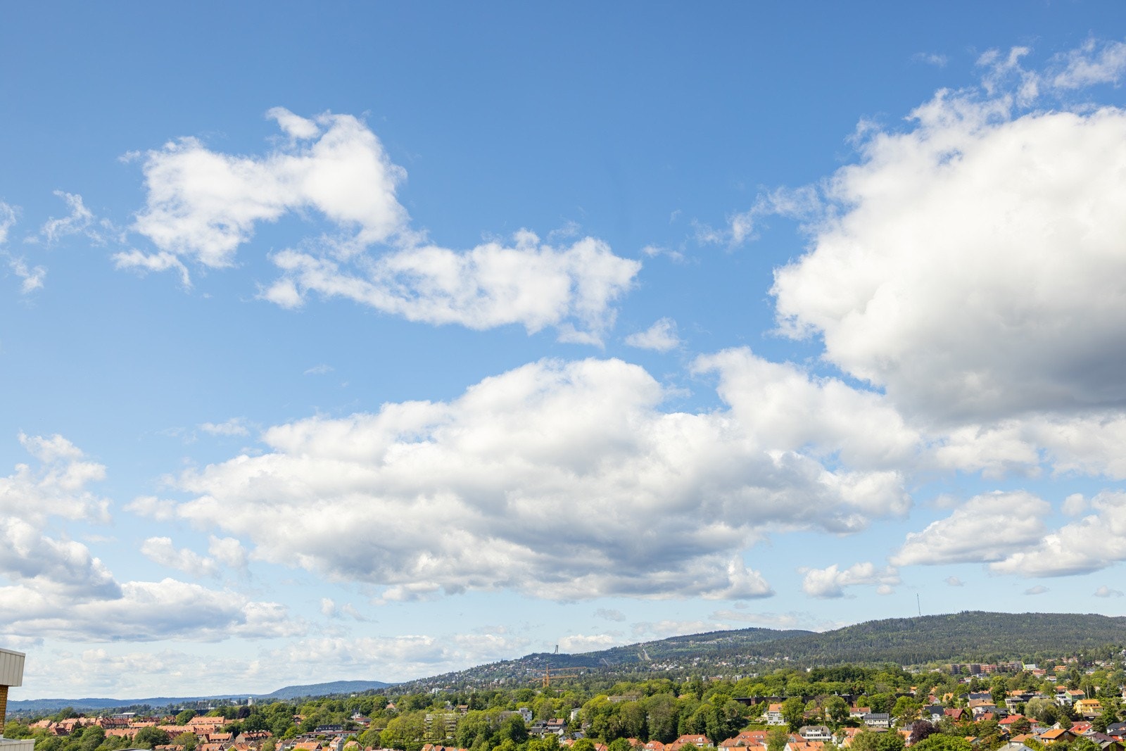Utsikt fra felles takterrasse. Galleribilde